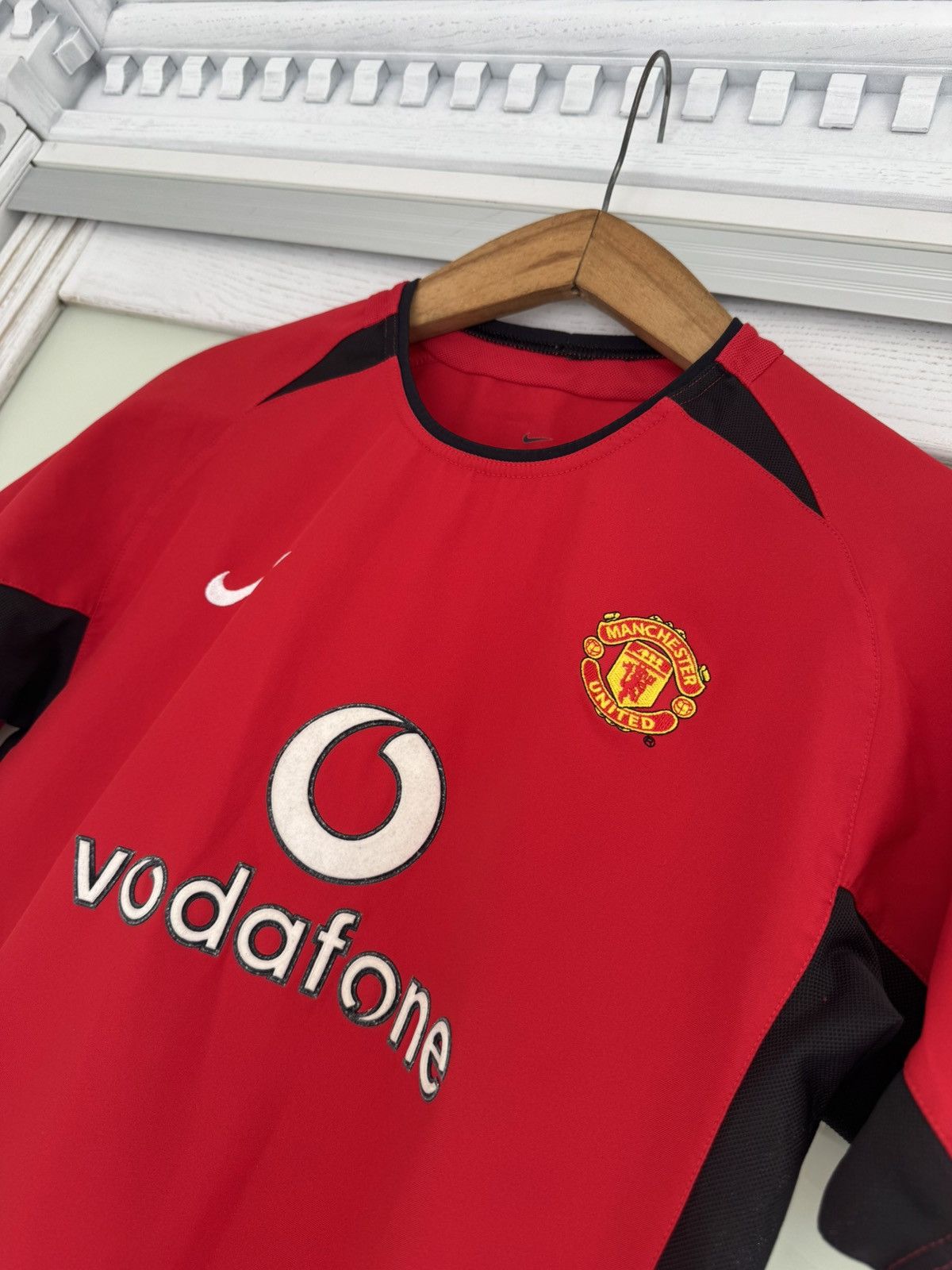 Nike Manchester United 2002-2004 Home Soccer Jersey Football Kit Size US XS / EU 42 / 0 - 6 Thumbnail