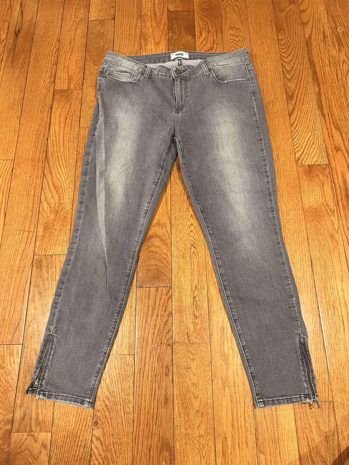 Paige Vintage Paige Jeans Verdugo Ankle Zip Stretch Womens Size 32 Size 32" / US 10 / IT 46 - 3 Thumbnail