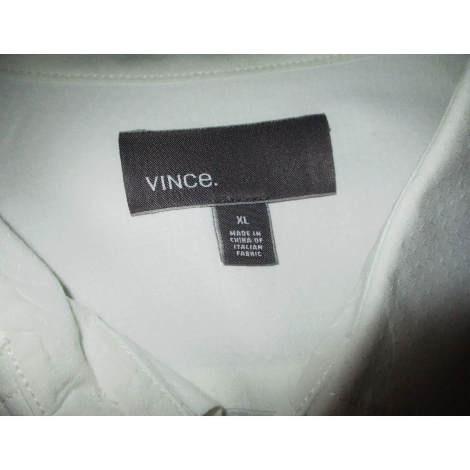 Vince Vince White Long Sleeve Button Shirt Men's XL Size US XL / EU 56 / 4 - 6 Thumbnail