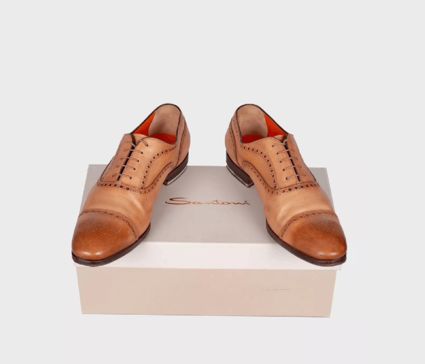 Santoni Santoni Men’s Brown Leather Brogue Shoes Size US 10 / EU 43 - 7 Thumbnail