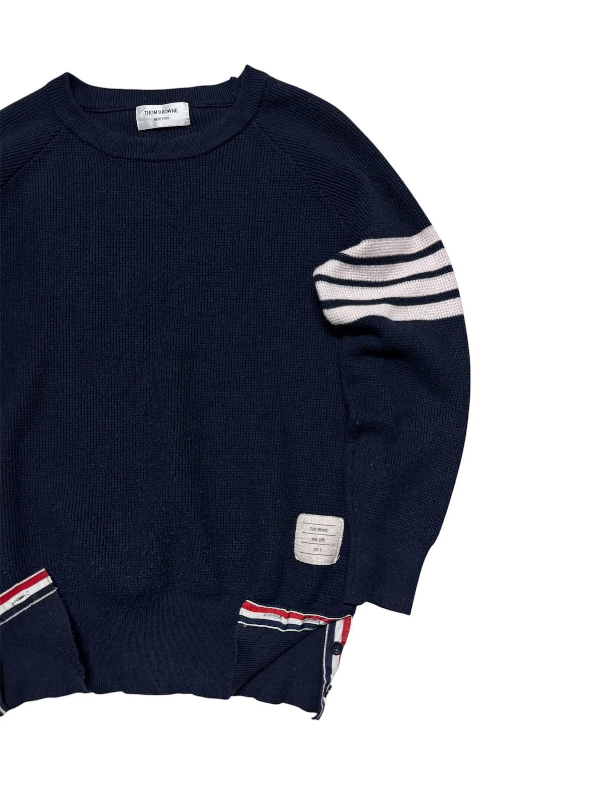 Thom Browne THOM BROWNE WAFFLE JUMPER KNITWEAR SWEATSHIRT SIZE 1 Size US S / EU 44-46 / 1 - 10 Thumbnail