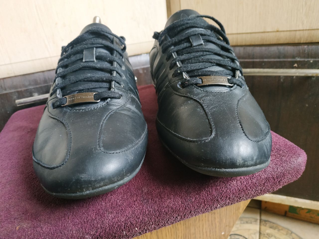 Adidas Adidas x Porsche Design Typ 64 Black Leather Sneakers Size US 9.5 / EU 42-43 - 16 Thumbnail