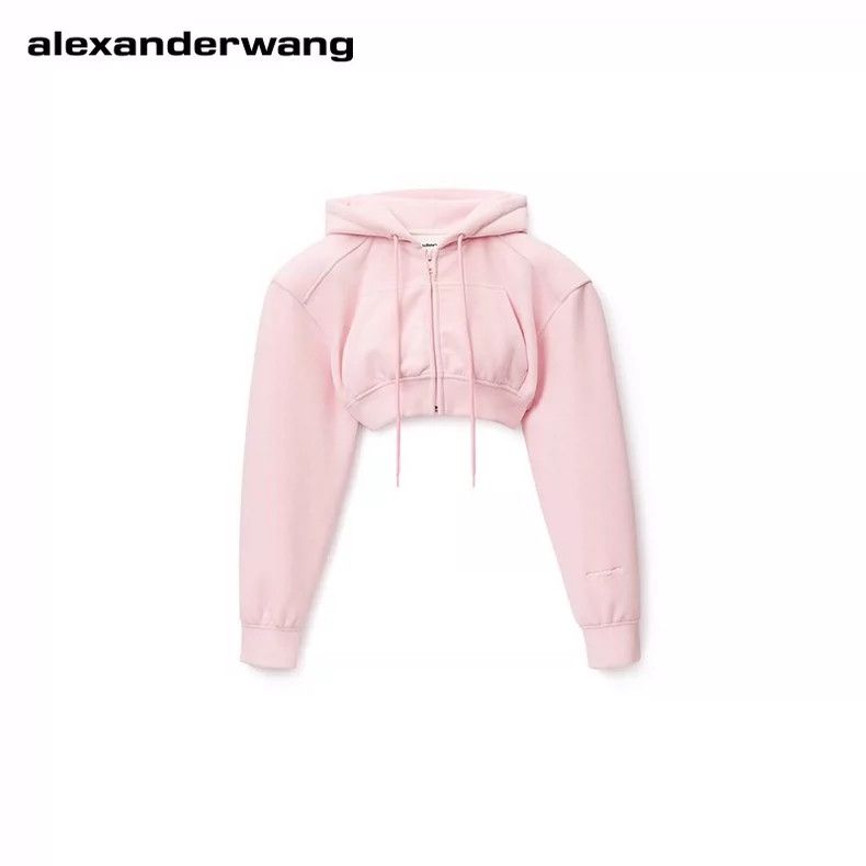 Alexander Wang Alexander Wang Pink Zip-Up Hoodie XS Size XS / US 0-2 / IT 36-38 - 1 Thumbnail