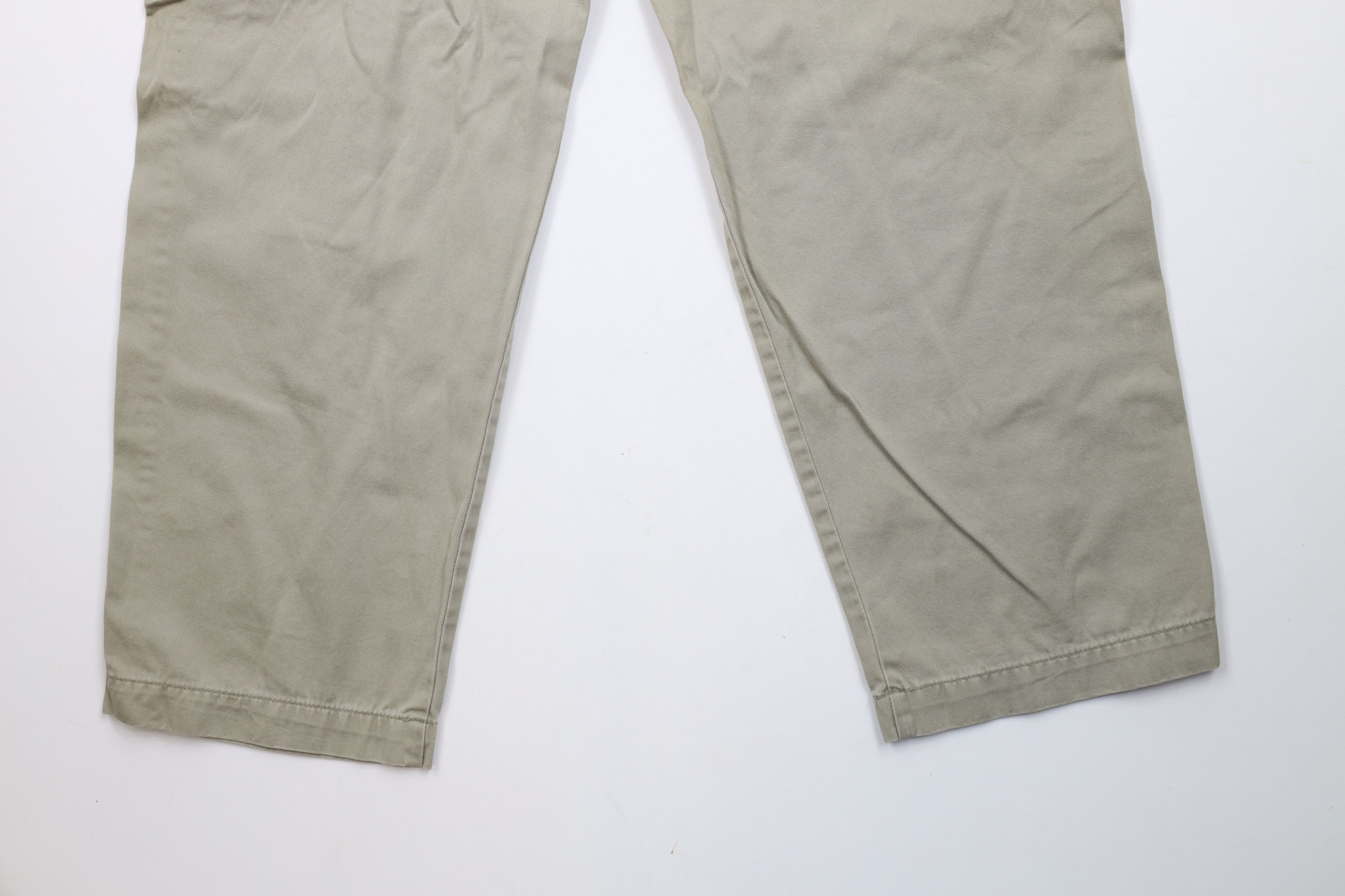 Vintage Vintage 90s Y2K Streetwear Baggy Wide Leg Cargo Pants Green Size US 30 / EU 46 - 14 Thumbnail