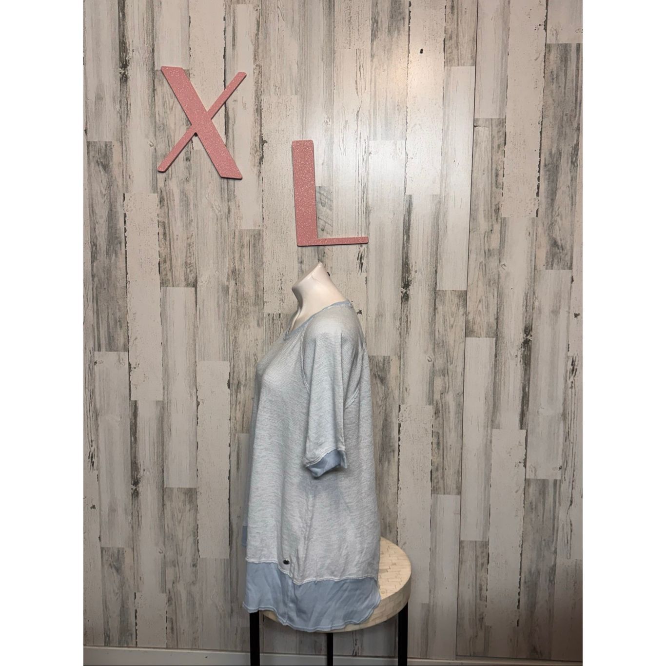 Calvin Klein Calvin Klein Performance Light Blue Knit Lounge Top – Size 1 Size XL / US 12-14 / IT 48-50 - 2 Thumbnail