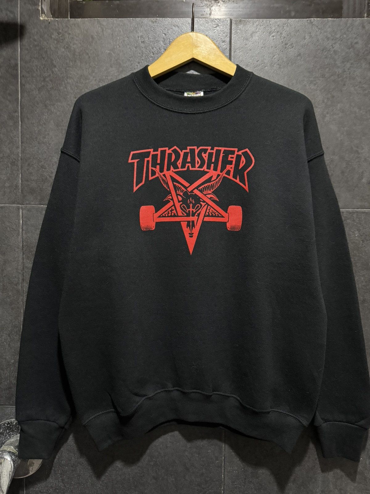 Thrasher Vintage 90s Thrasher Skateboard Goat Size US M / EU 48-50 / 2 - 1 Thumbnail