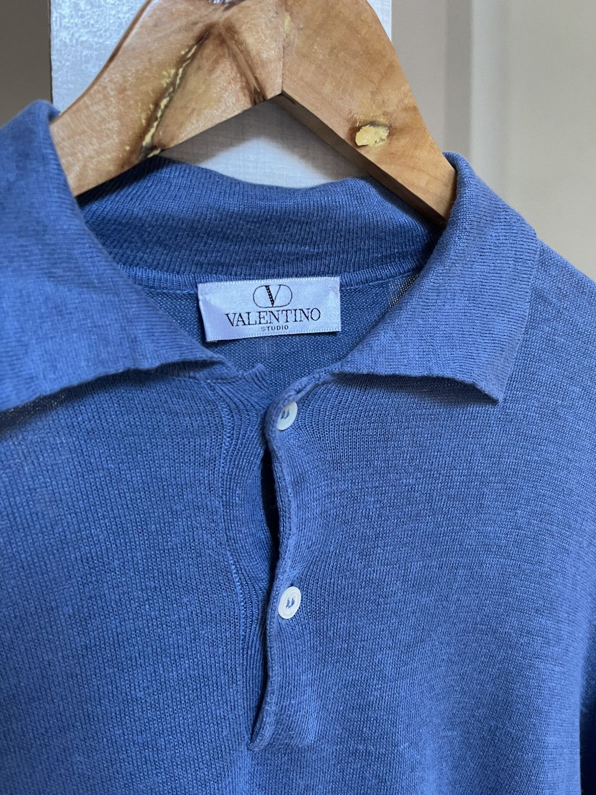 Valentino Vintage Valentino Linen Shirt Size US L / EU 52-54 / 3 - 2 Thumbnail