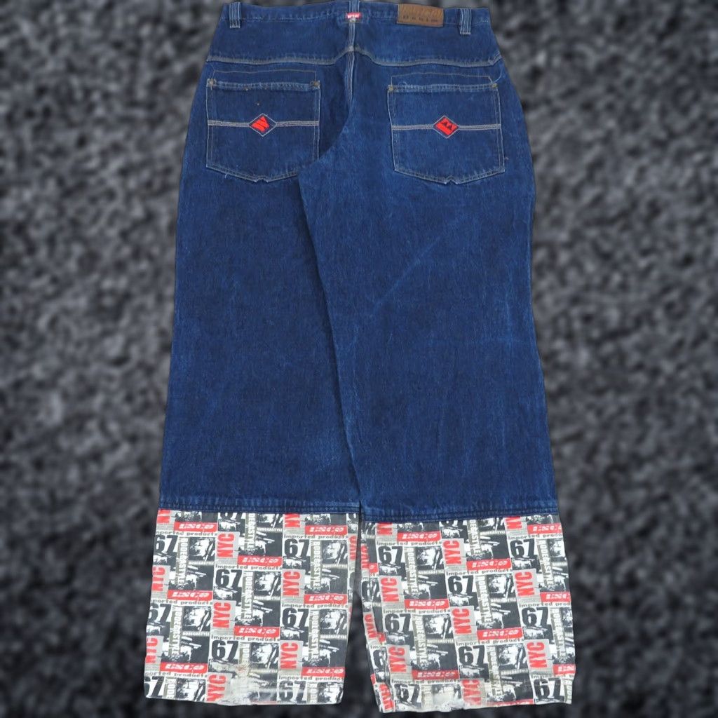 Bodega VTG Willie Esco Jeans Mens 38x34 Baggy Y2K Skater Grunge NYC Bodega Pipes 90s Jeans Mens Baggy 38x34 Blue Denim 5-Pocket Vintage 90s USA Hip Hop style Size US 38 / EU 54 - 1 Thumbnail