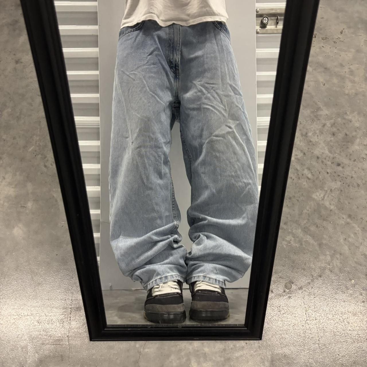 Japanese Brand × Vintage Crazy Vintage Y2K/2000s Light Wash Essential Denim Jeans! Size US 36 / EU 52 - 1 Thumbnail