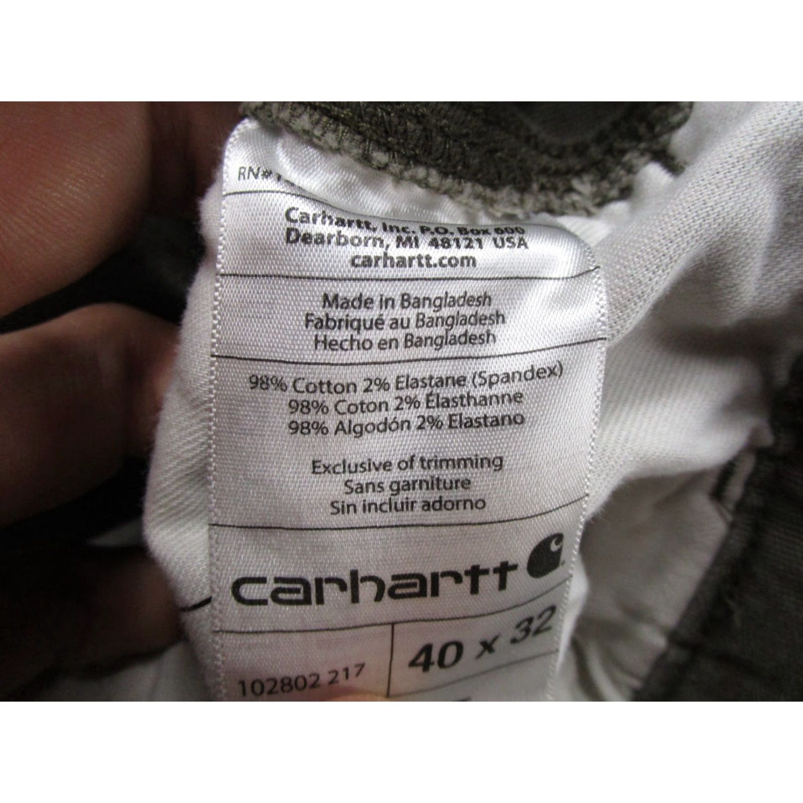 Carhartt Carhartt Pants 102802 217 Duck Double Knee Relaxed Fit Men's 40x32 Tag Size Green Cargo 5-Pocket Design Carpentry Workwear Jeans Style Baggy Straight Size US 40 / EU 56 - 6 Thumbnail