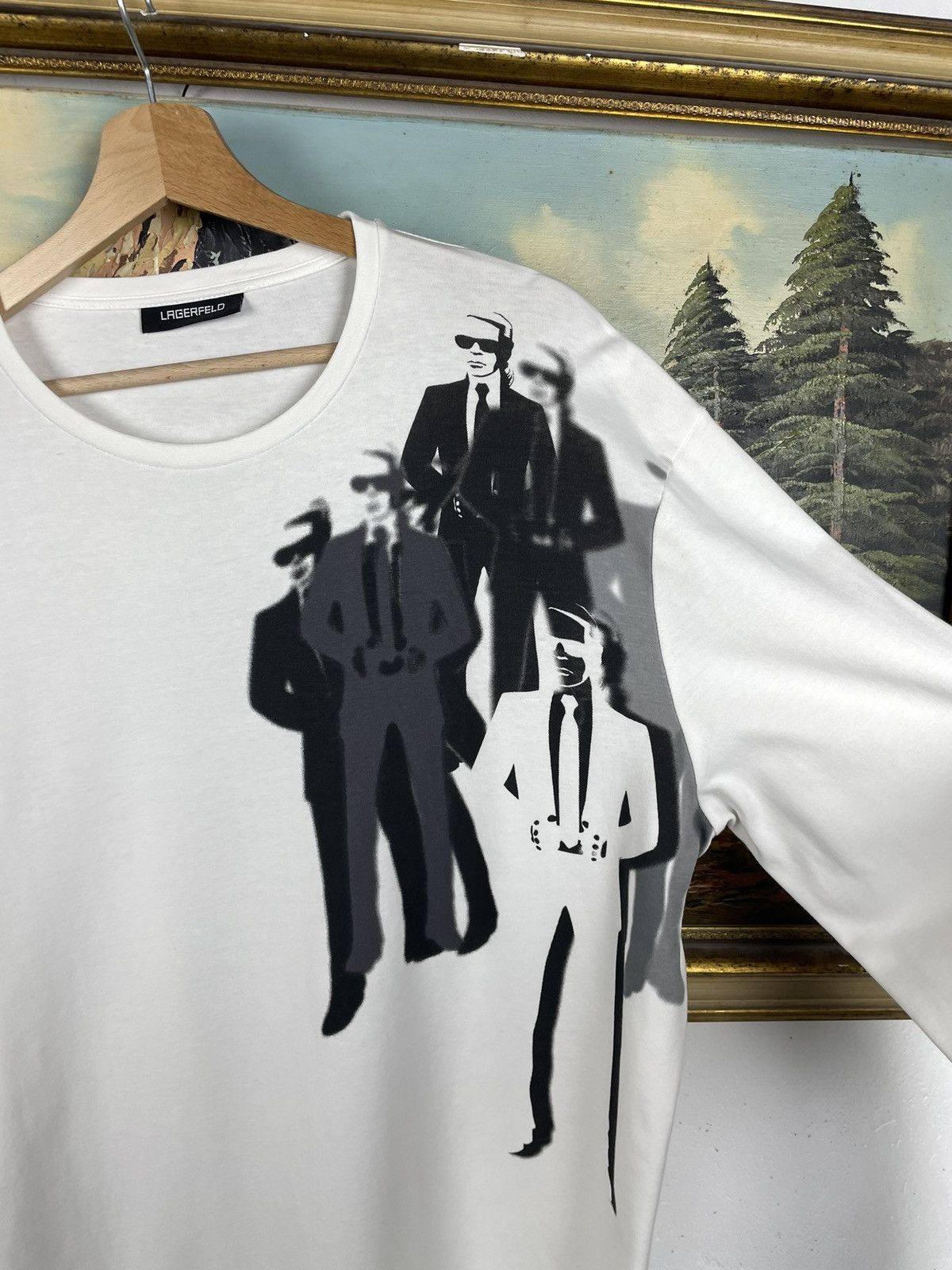 Karl Lagerfeld Karl Lagerfeld White Longsleeve Luxury Designer Premium Size US XL / EU 56 / 4 - 6 Thumbnail