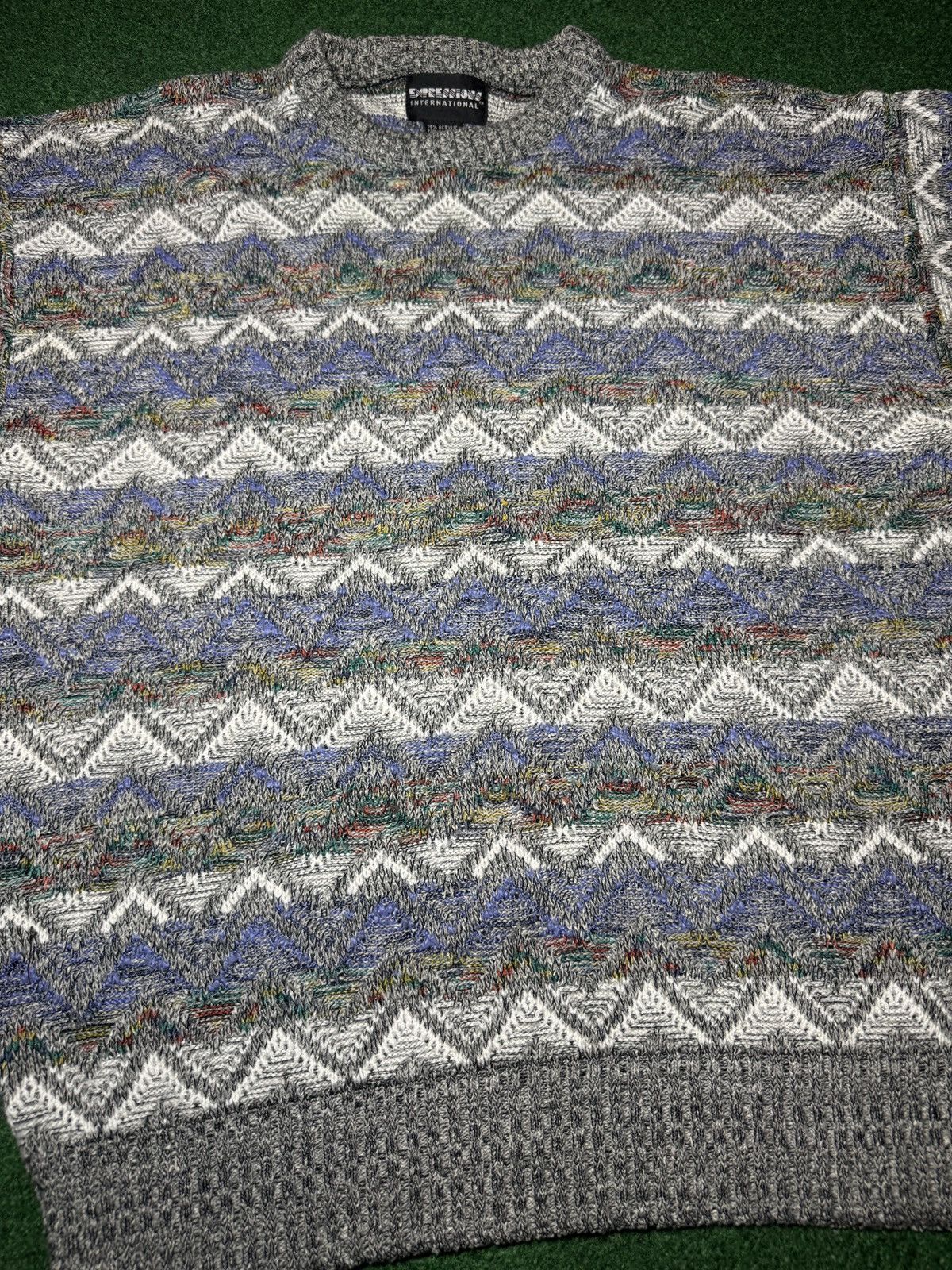 Tundra Vintage 80s 90s Expressions Acrylic Coogi Style Sweater Size US L / EU 52-54 / 3 - 3 Thumbnail