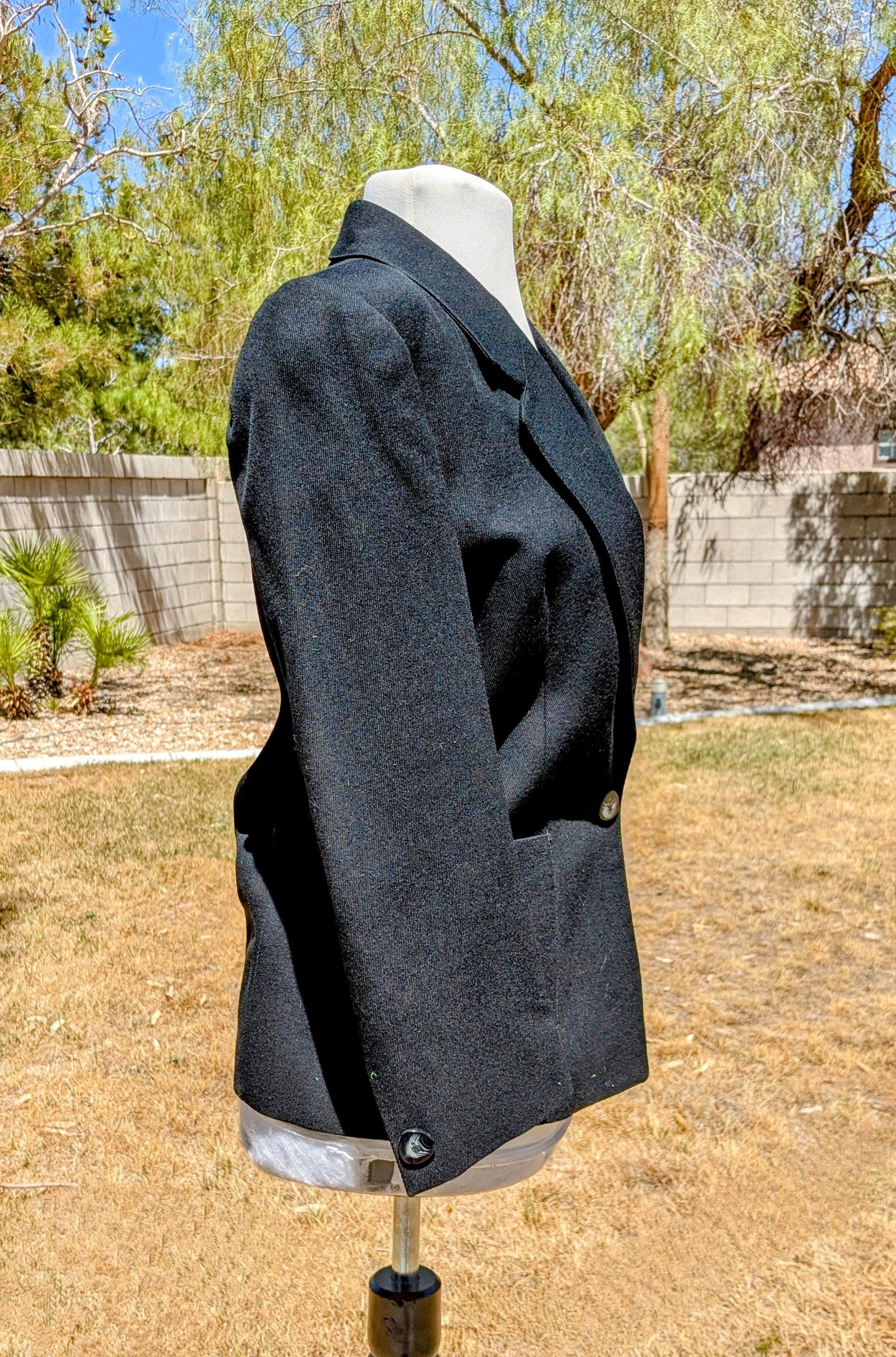 Other Schrader Sport Petites Single-Button Wool Blazer Jacket Size M / US 6-8 / IT 42-44 - 3 Thumbnail