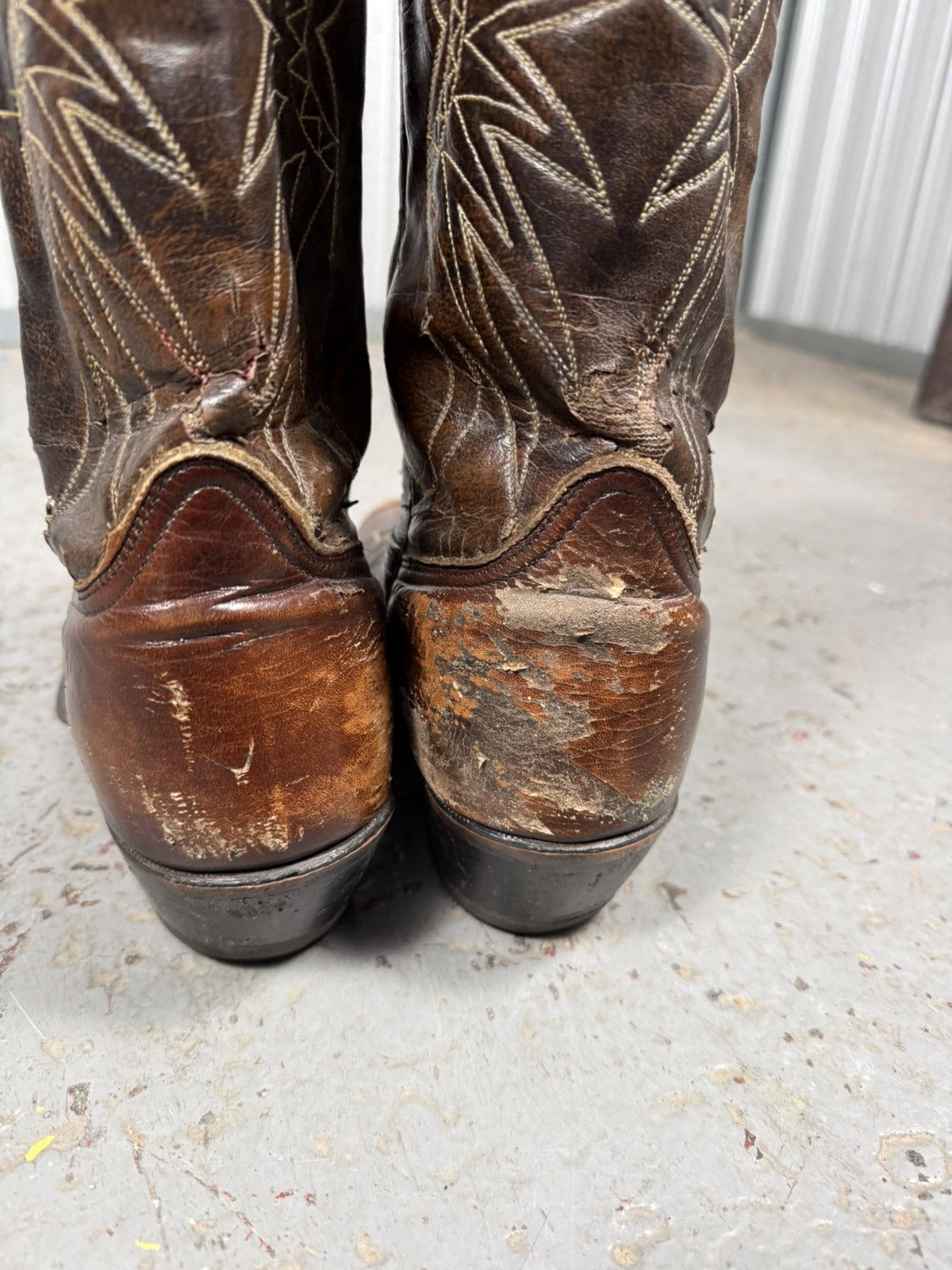 Boulet 80s Vintage Boulet Boots Canada Cowhide Cowboy Bootd Size US 9.5 / EU 42-43 - 14 Thumbnail