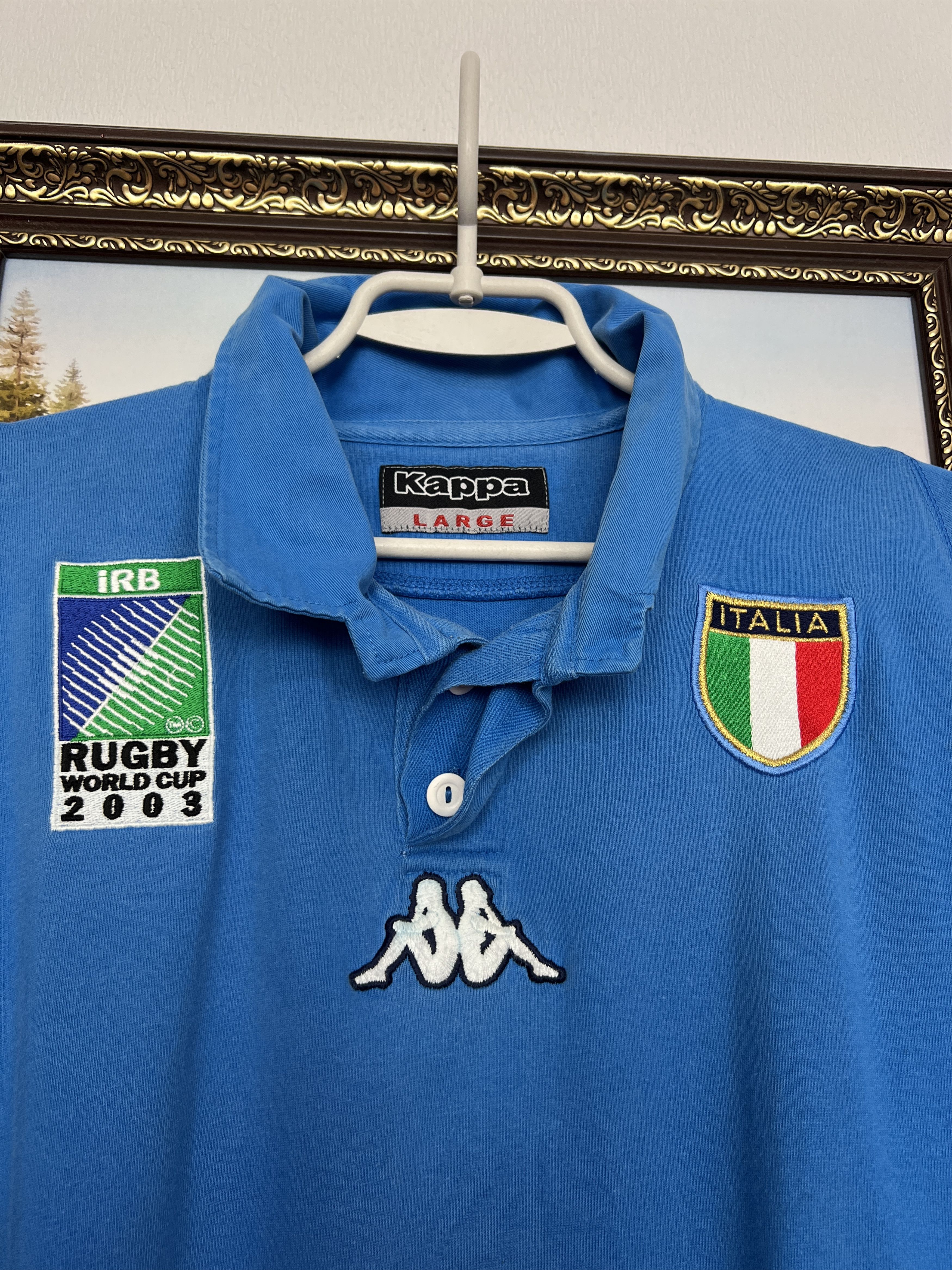 Kappa Italy Rugby World Cup Long Sleeve Jersey Shirt Trikot Size US L / EU 52-54 / 3 - 3 Thumbnail
