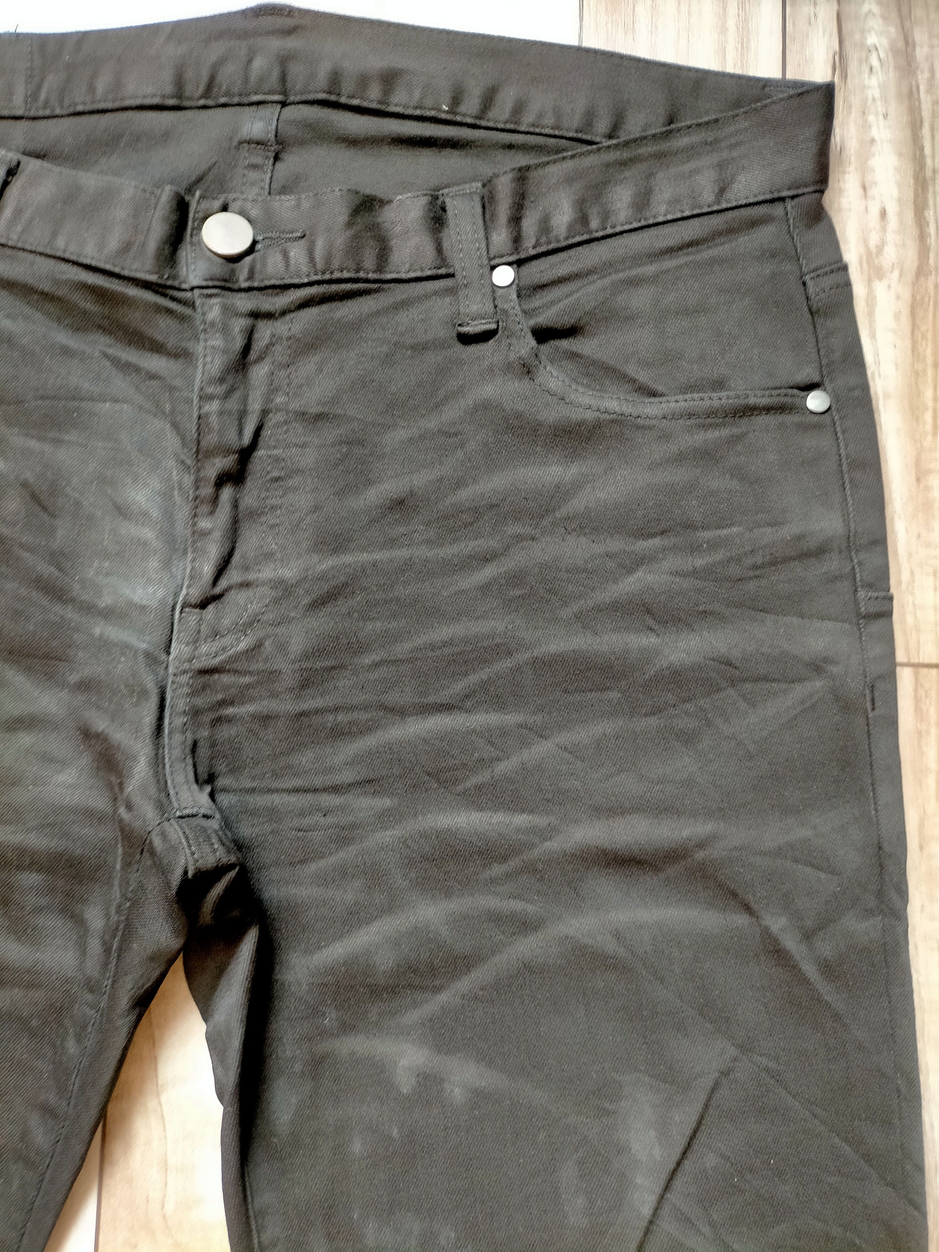 Tornado Mart Tornado Mart Whiskers Waxed Skinny Black Jeans Size US 34 / EU 50 - 5 Thumbnail