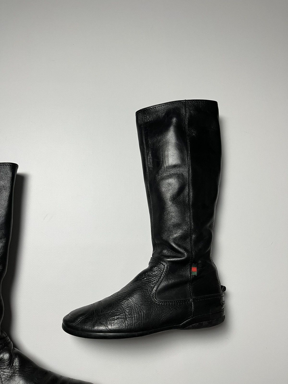 Gucci Gucci leather riding boots black vintage Size US 9 / IT 39 - 3 Thumbnail