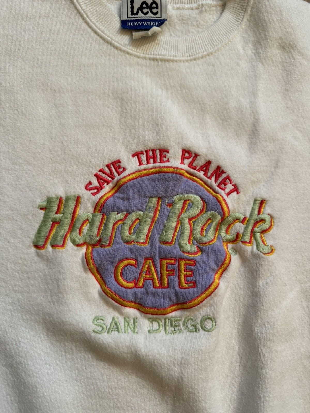Hard Rock Cafe × Lee × Vintage Vintage Hard Rock San Diego Crew Neck Embroidered Sweatshirt Size US M / EU 48-50 / 2 - 6 Thumbnail