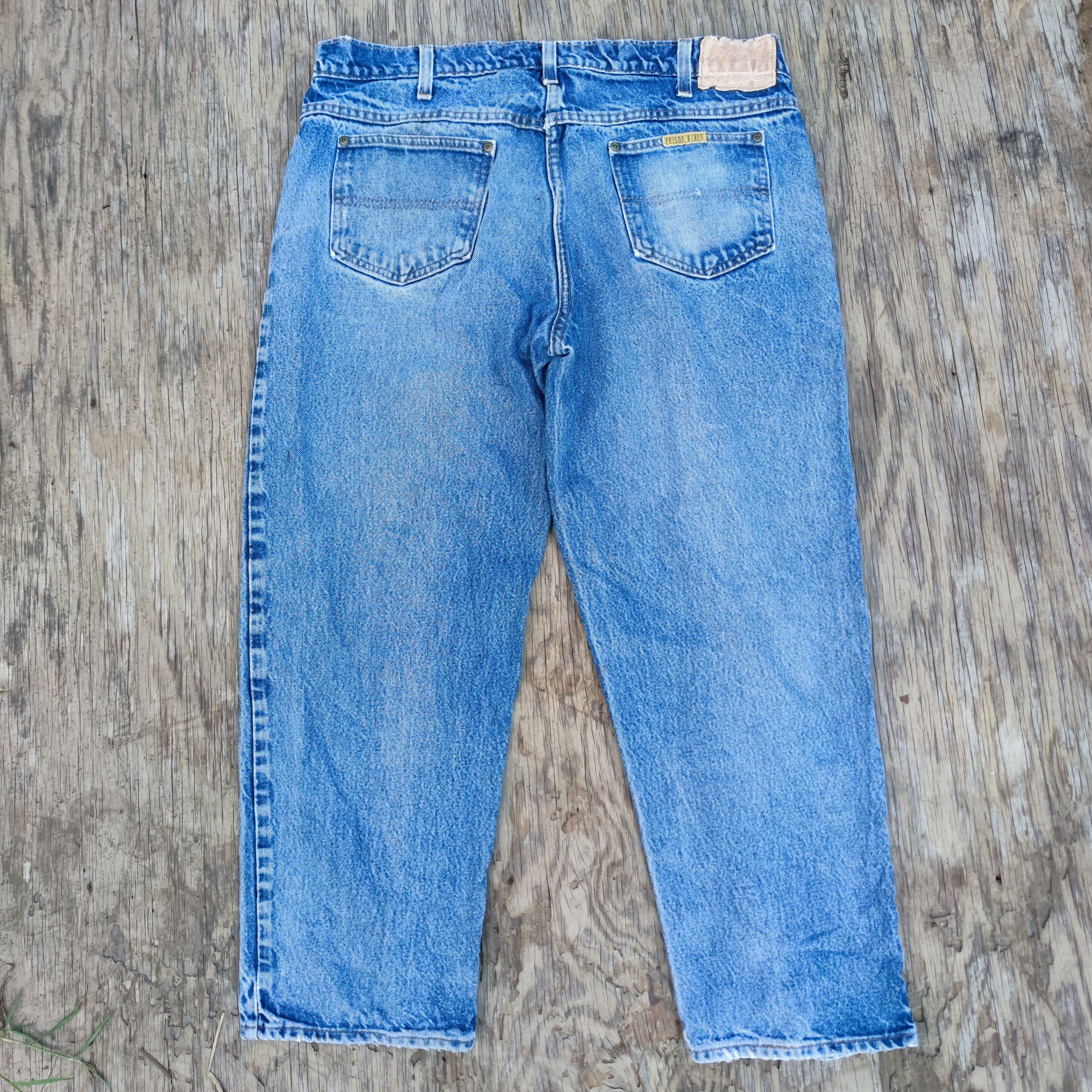 Vintage Vintage Prison Blues Work Denim Pant 38x28 Size US 38 / EU 54 - 2 Thumbnail