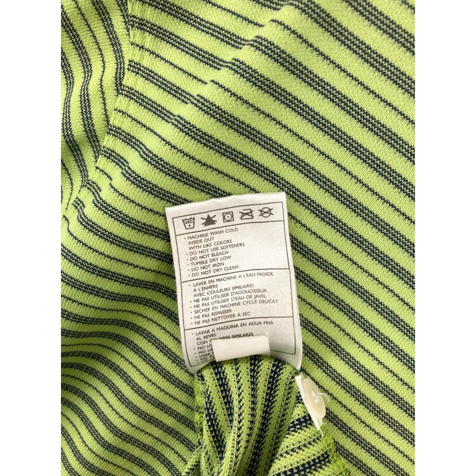 Nike Nike Dri-FIT Polo Shirt Mens Large Green Striped Polo Golf Shirt Size US L / EU 52-54 / 3 - 7 Thumbnail