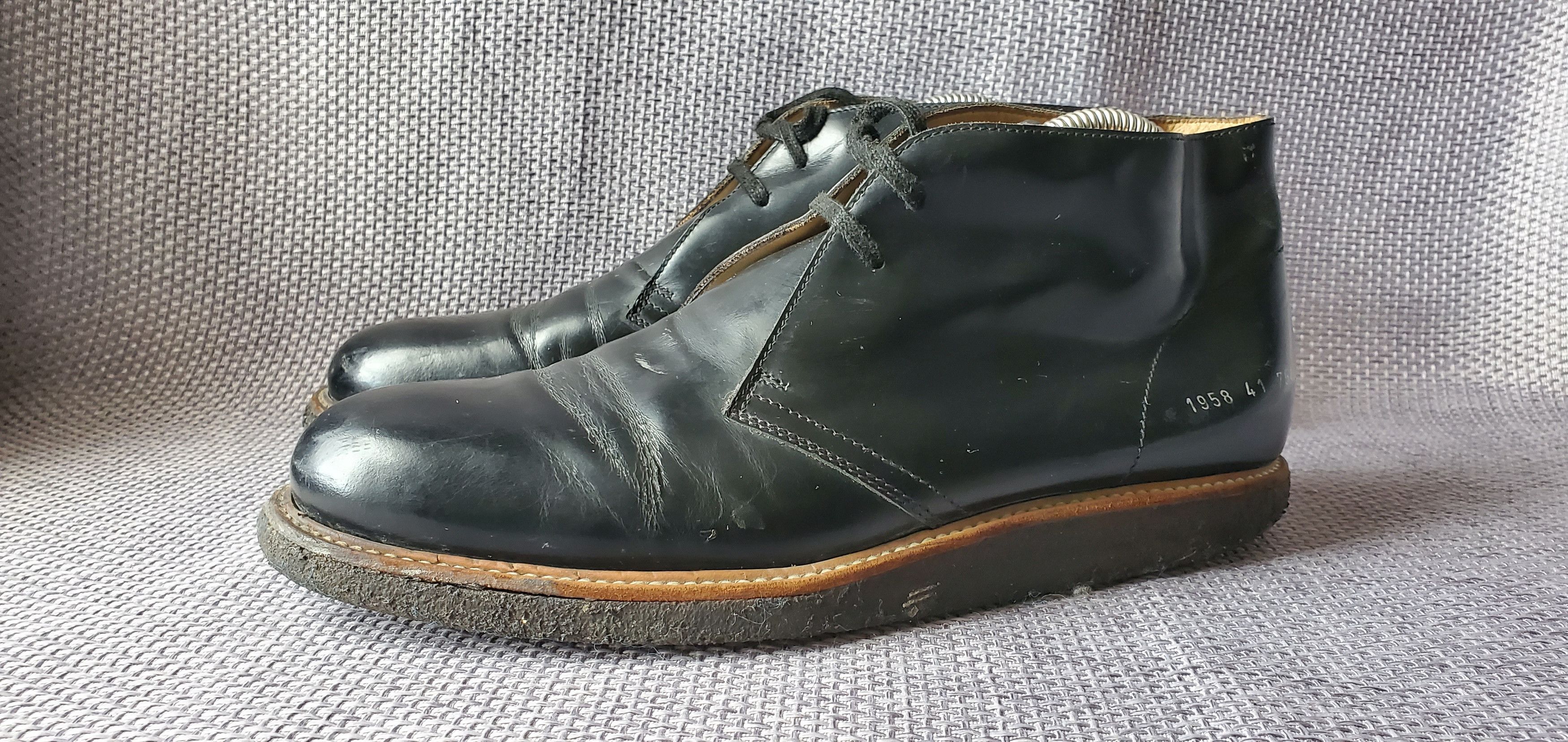 Common Projects Patent Leather Ankle Boots Size US 7.5 / EU 40-41 - 1 Thumbnail