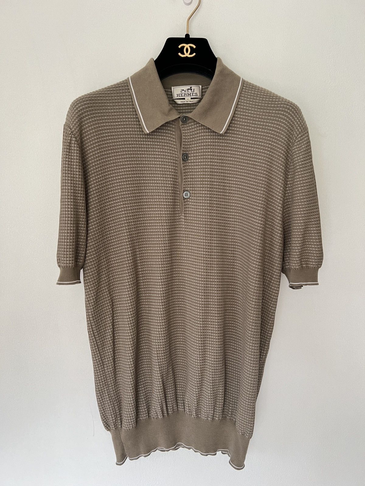 Hermes Hermes old money textured polo Size US M / EU 48-50 / 2 - 4 Thumbnail