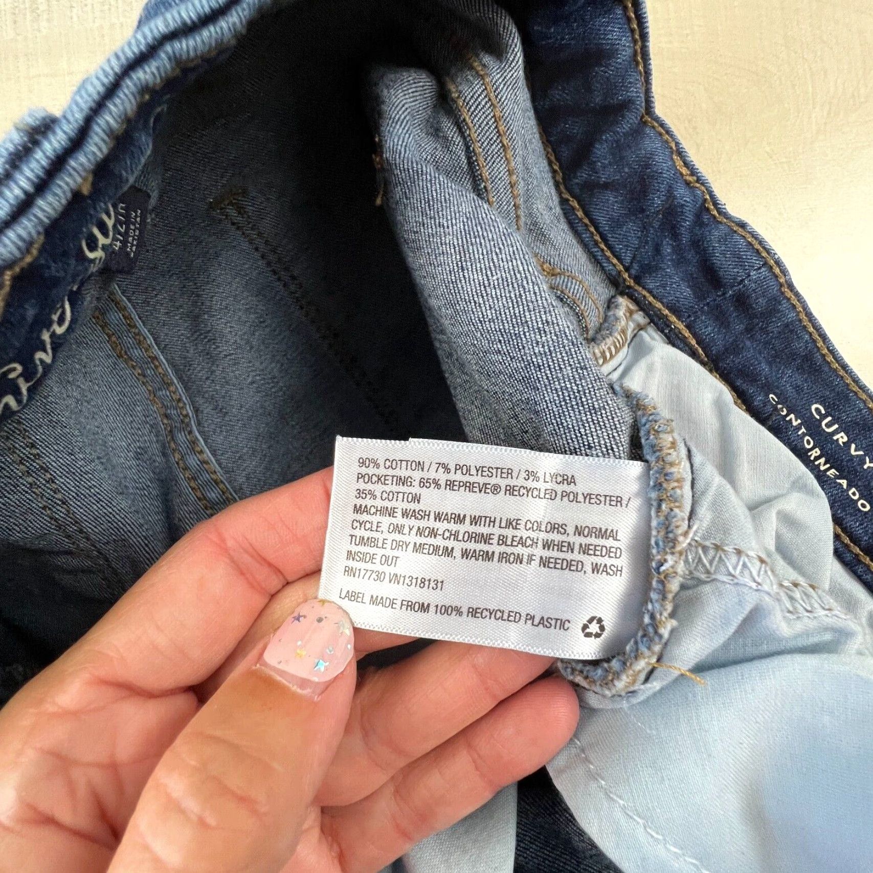 Vintage Universal Thread Womens Curvy Skinny Jeans Medium Wash Size 27" / US 4 / IT 40 - 6 Thumbnail