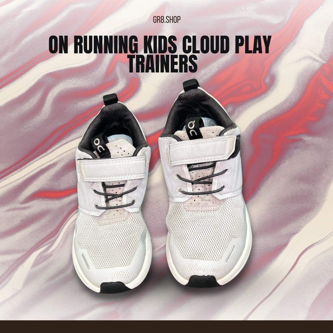 On On Running Kids Cloud Play Trainers Size 13 White & Black Br Size US 13 / EU 46 - 1 Thumbnail