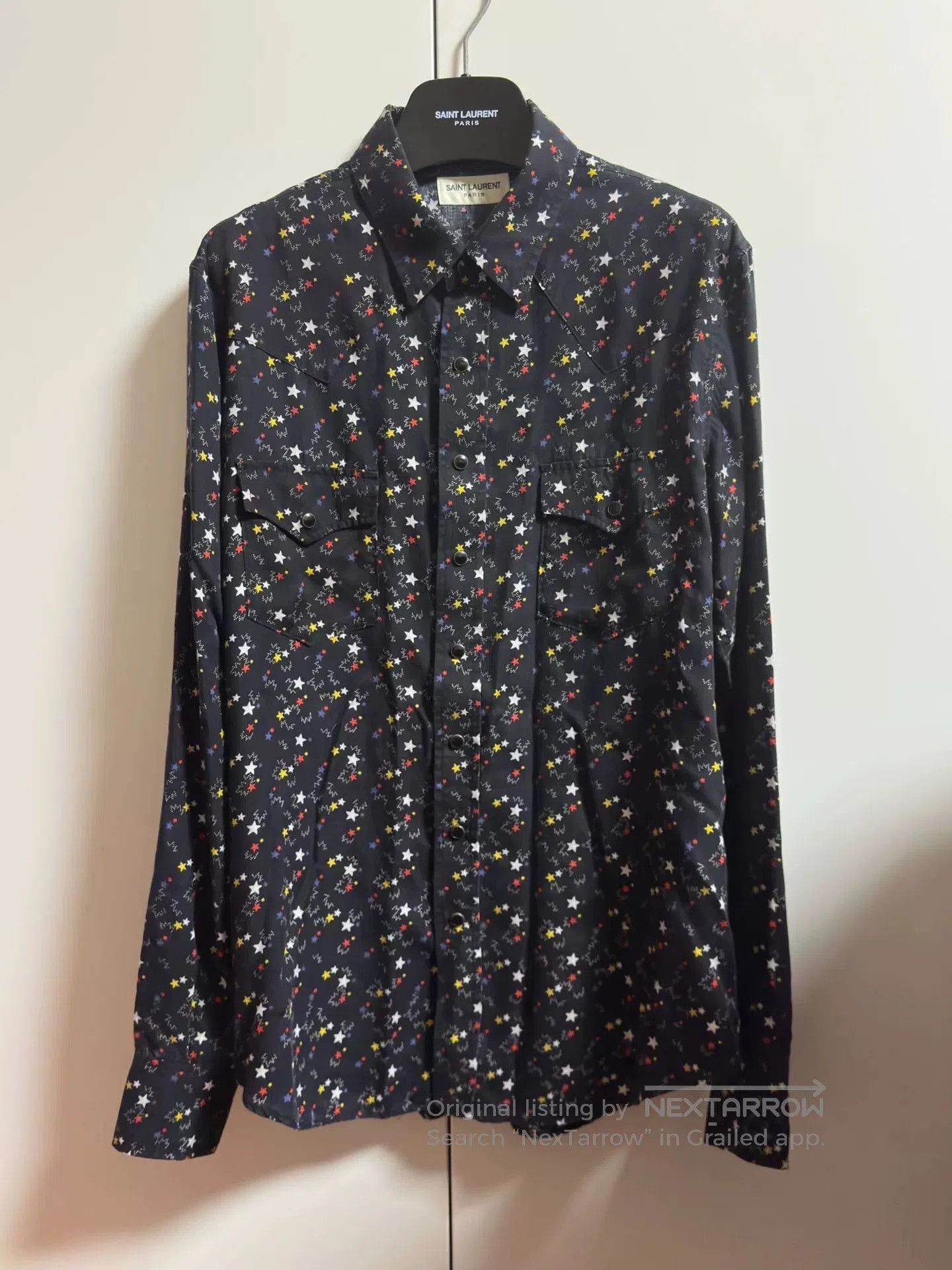 Saint Laurent Paris saint laurent multicolor star shirt. Size XL / US 12-14 / IT 48-50 - 1 Thumbnail