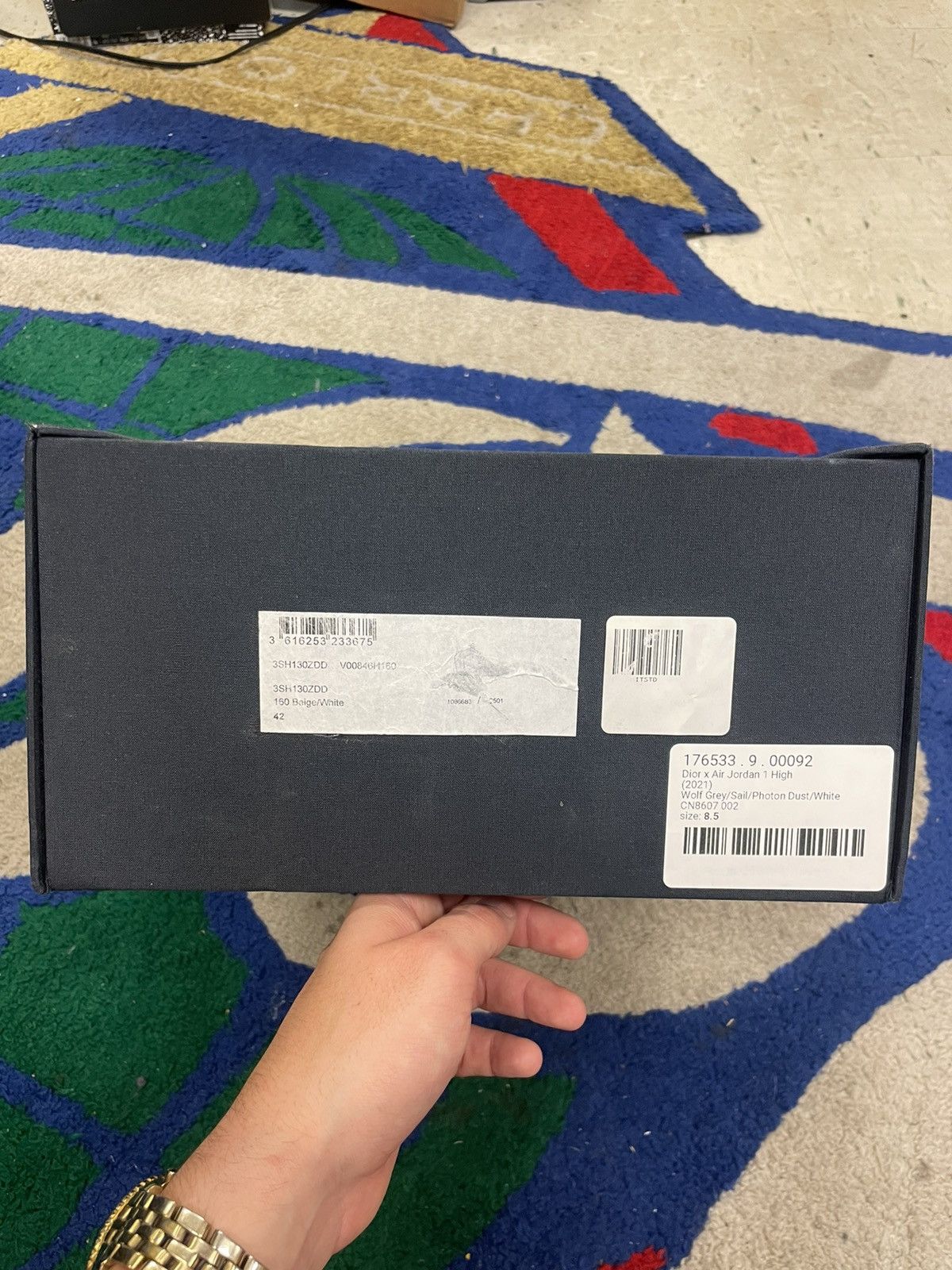 Dior × Nike Jordan 1 High Dior Size US 8.5 / EU 41-42 - 7 Thumbnail