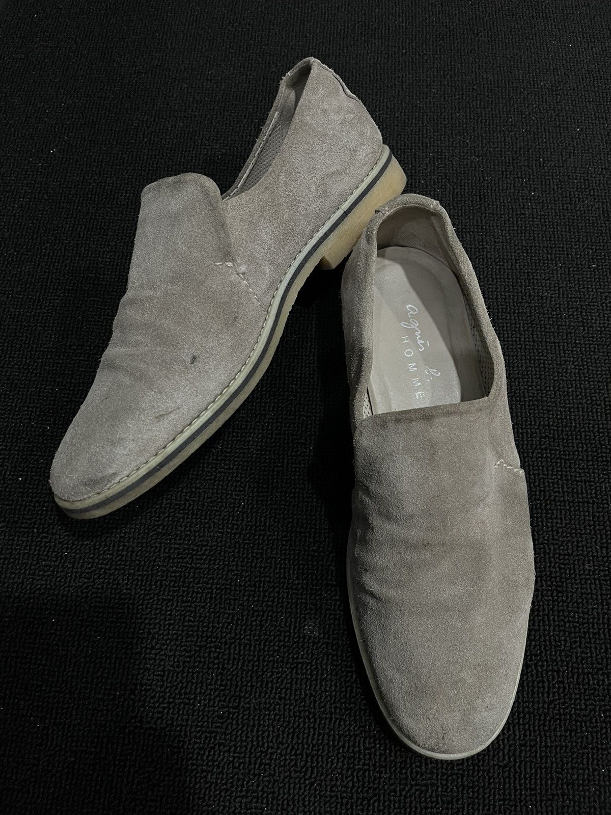 agnes b. Agnes b homme slip on suede vkei shoes Size US 7 / EU 40 - 1 Thumbnail