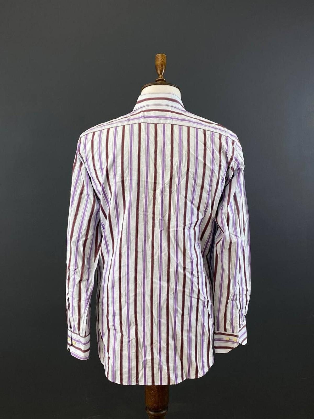 Etro Etro Milano White Stripe Button Down Shirt Size 41 Size US M / EU 48-50 / 2 - 10 Thumbnail