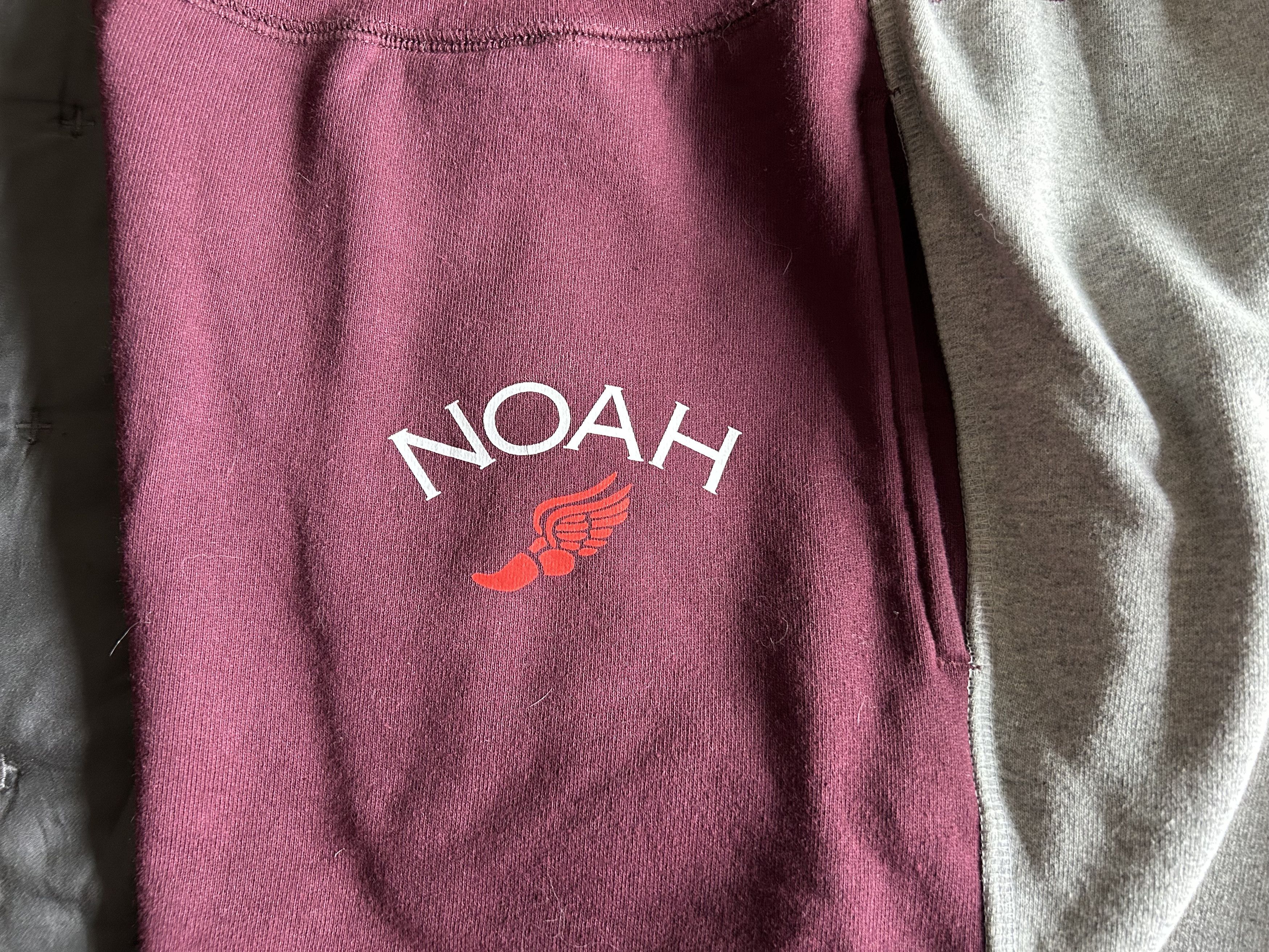 Noah Color Block Sweatpants XL Extra Large Maroon / Grey EUC Size US 36 / EU 52 - 3 Thumbnail