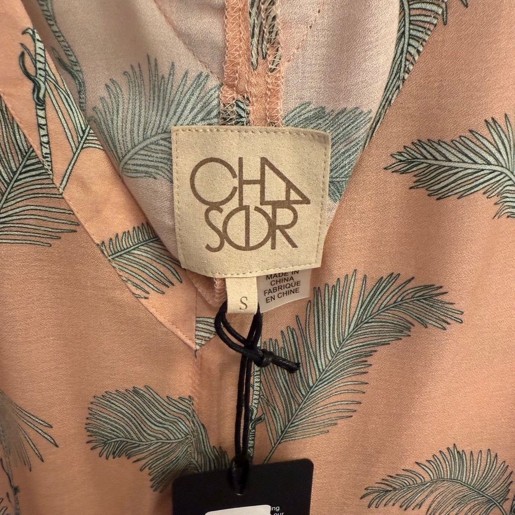 Chaser Brand Women's Chaser Blouse, Size S, Peach and Green Size S / US 4 / IT 40 - 5 Thumbnail