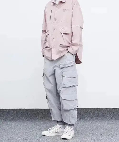 Other 20SS Indigo Union Japan Grey Outdoor Worker Pants Size US 31 - 3 Thumbnail