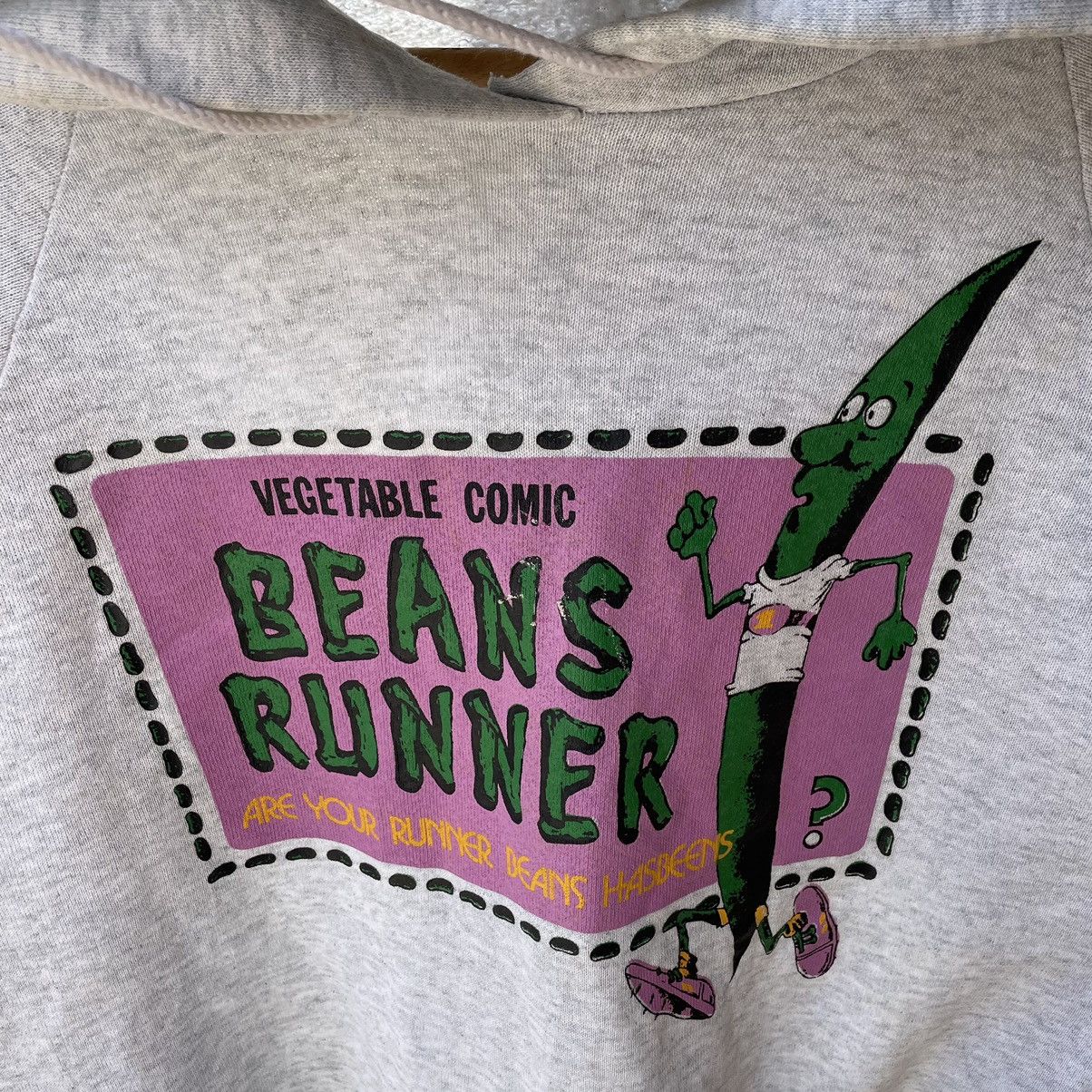 Fruit Of The Loom × Vintage 🔥Vintage Beams Runner Vegetables Comic Pullover Hoodie Size US M / EU 48-50 / 2 - 6 Thumbnail