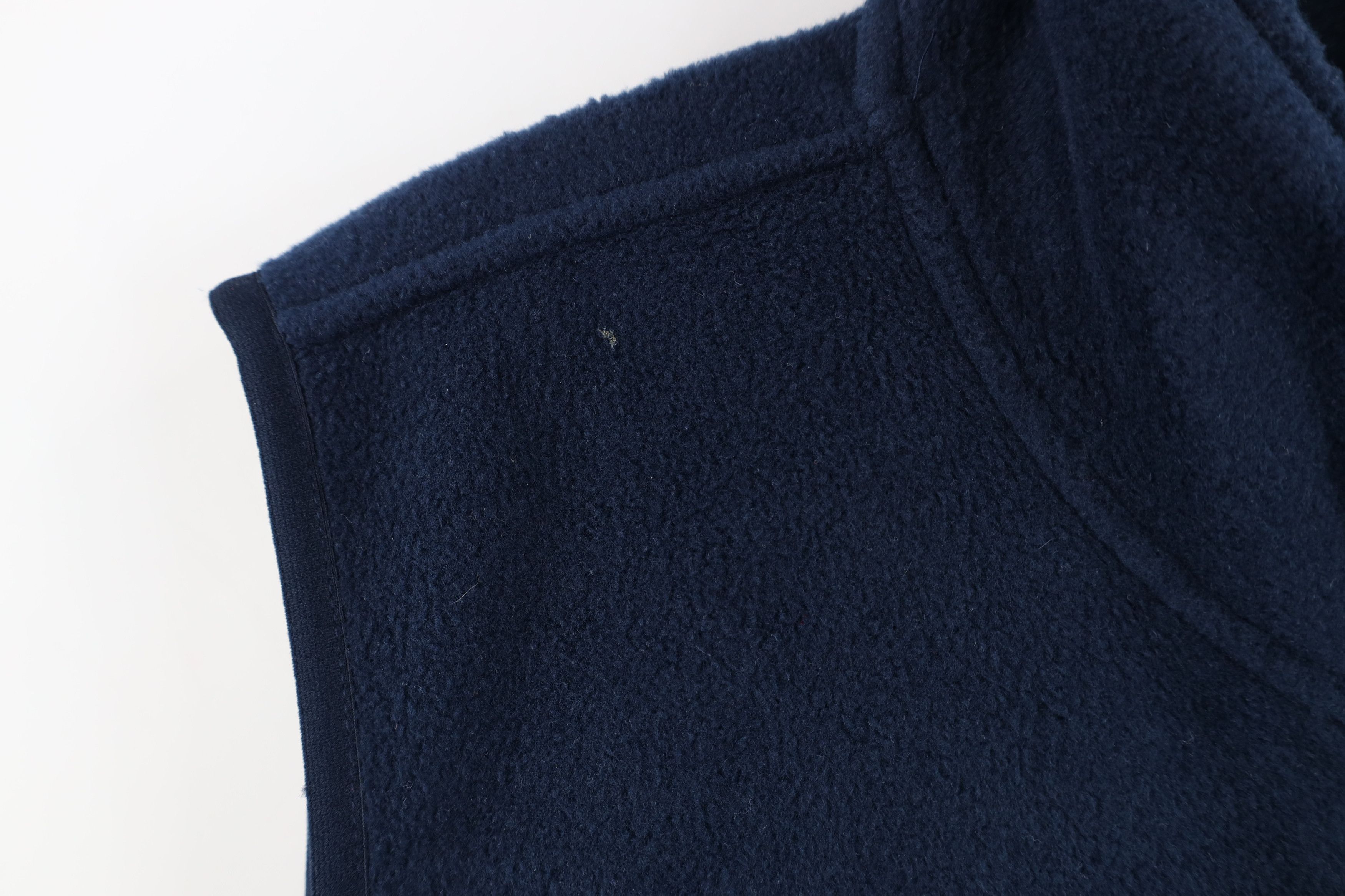 Gap × Vintage Vintage 90s Gap Faded Blank Full Zip Fleece Vest Jacket Blue Size US S / EU 44-46 / 1 - 6 Thumbnail