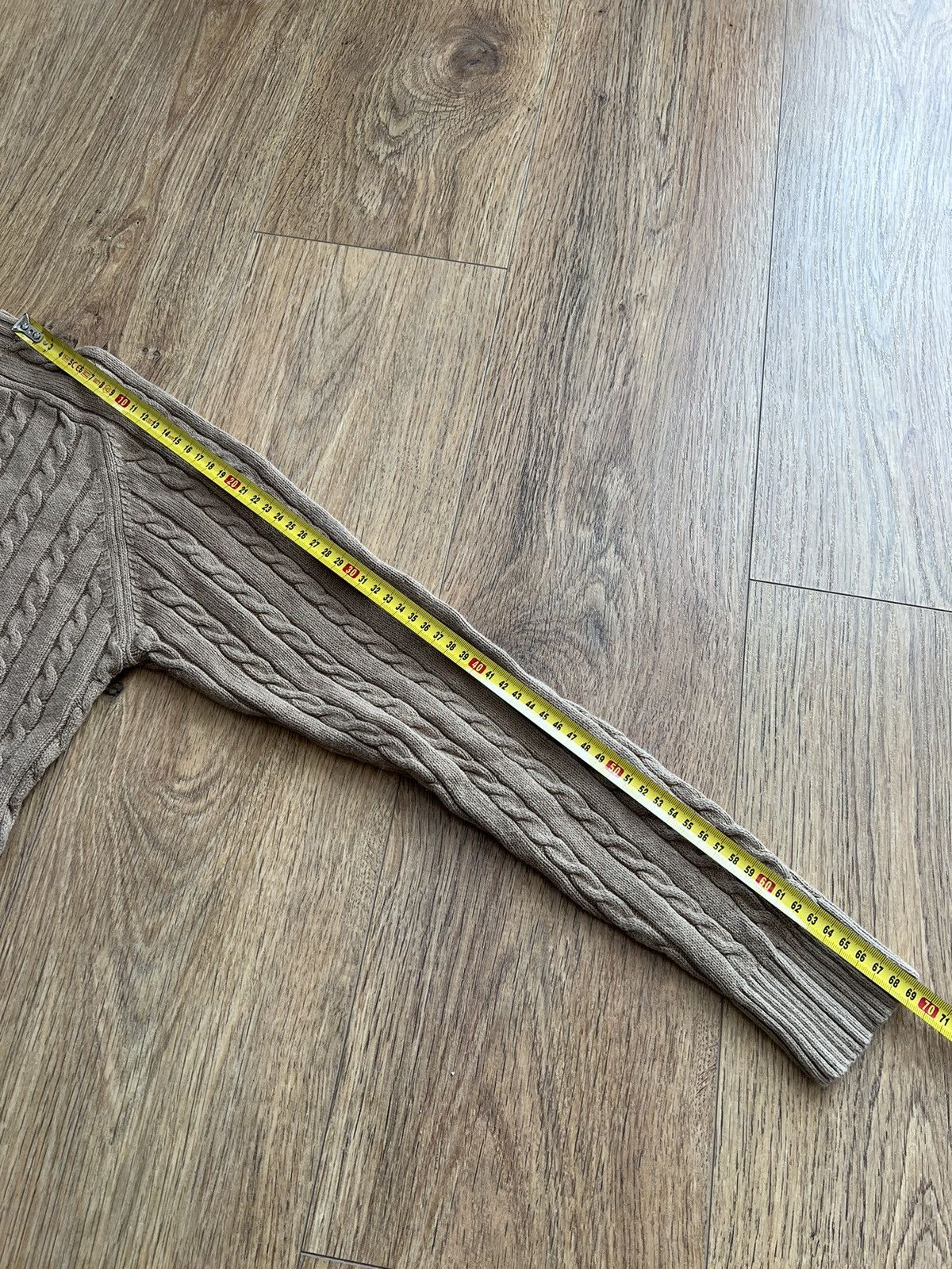 Beams Plus BEAMS PLUS Crew Cable Cotton Linen sweater old money style Size US M / EU 48-50 / 2 - 6 Thumbnail