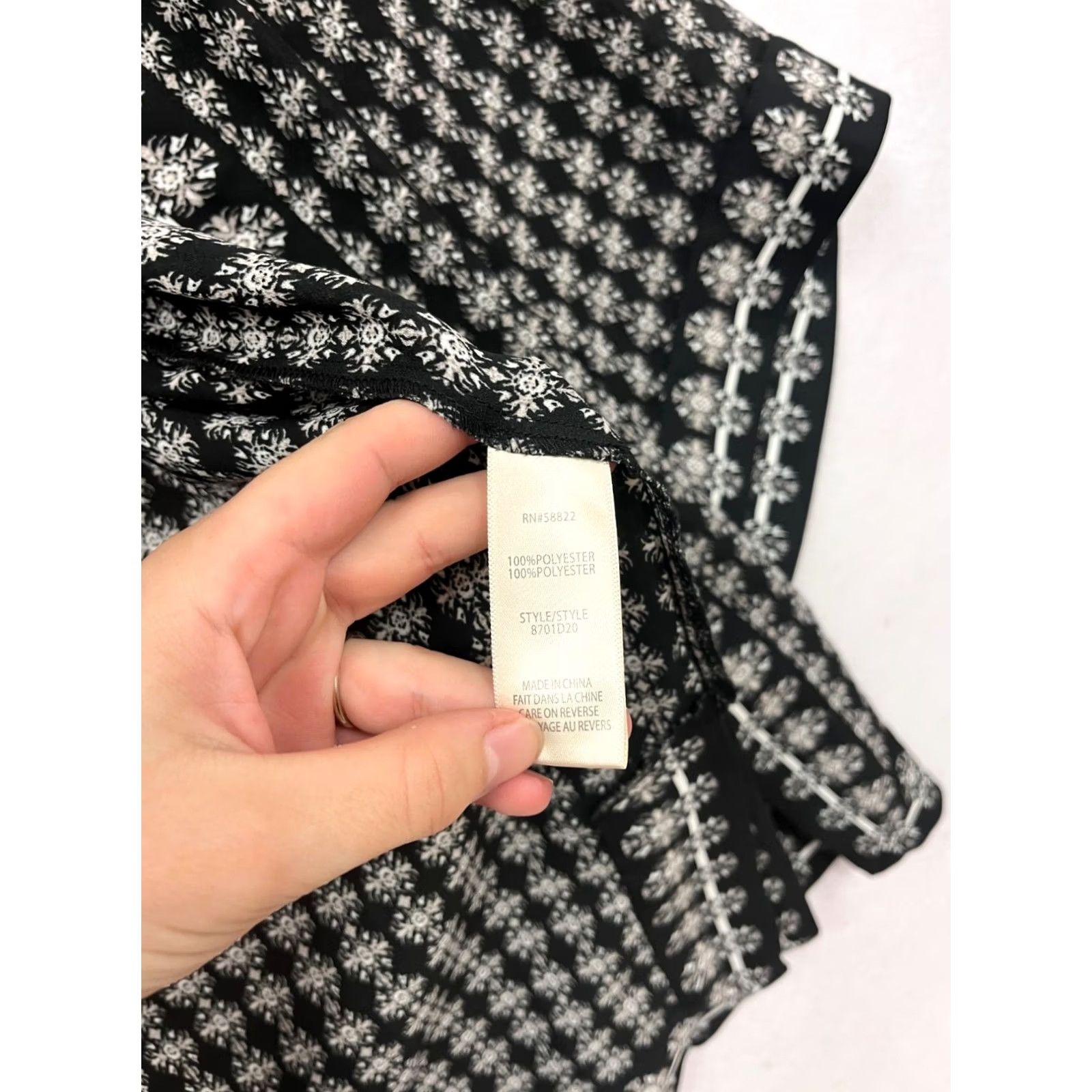 Vintage VINTAGE Max Studio Kimono Jacket Women L Black White Pattern - 894A Size L / US 10 / IT 46 - 3 Thumbnail