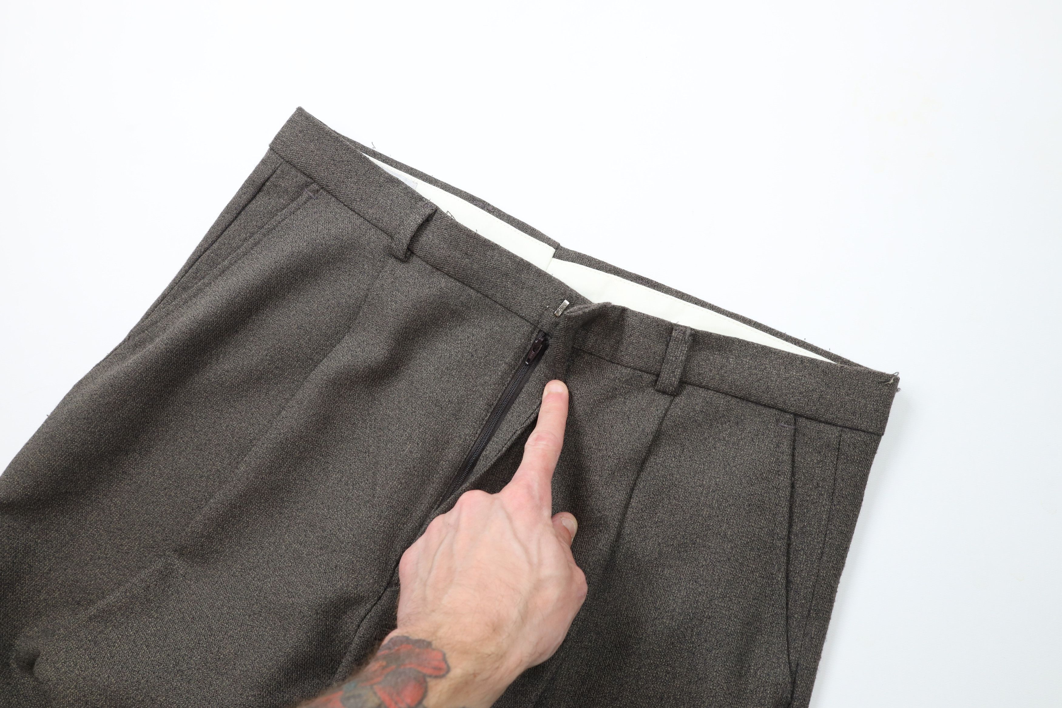 Vintage Vintage 90s Streetwear Wide Leg Chino Pants Brown USA Size US 34 / EU 50 - 6 Thumbnail