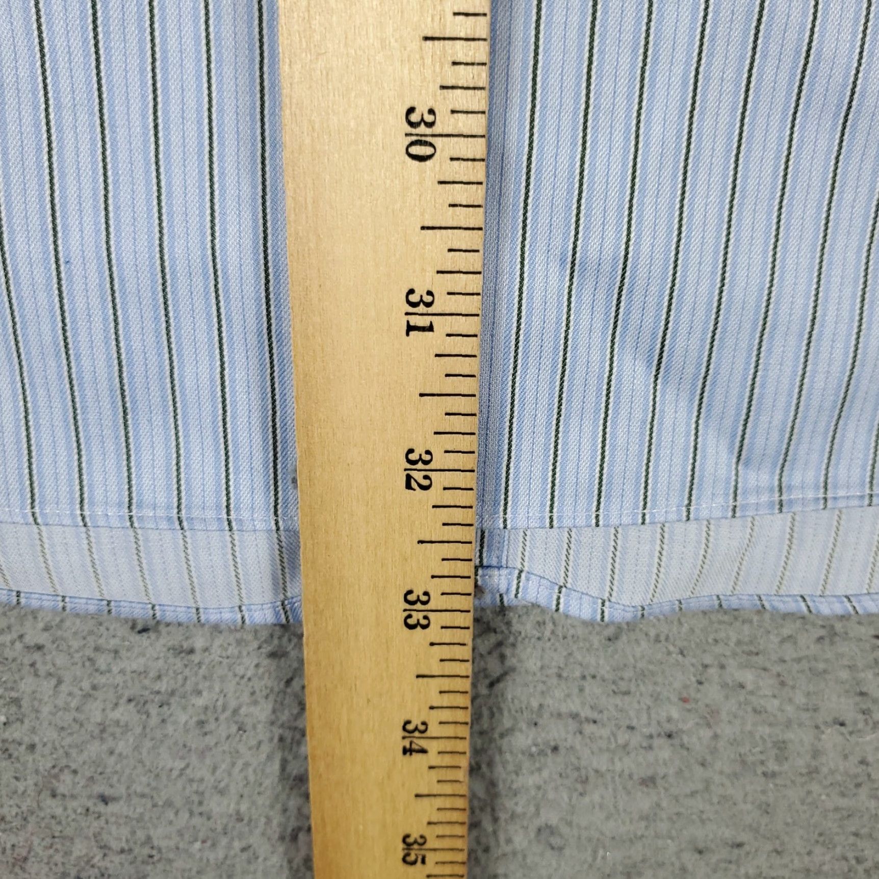 Brooks Brothers VINTAGE Brooks Brothers Dress Shirt Men 17.5 Blue Striped Long Sleeve Business Casual Formal Size 46R - 7 Thumbnail