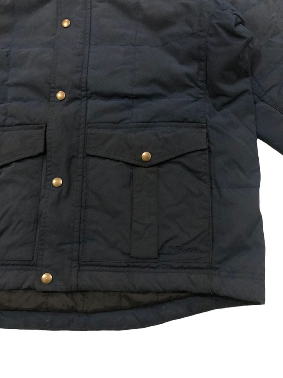 L.L. Bean LLBEAN Goose Down Quilted Waxed Zipper Jacket Size US S / EU 44-46 / 1 - 7 Thumbnail