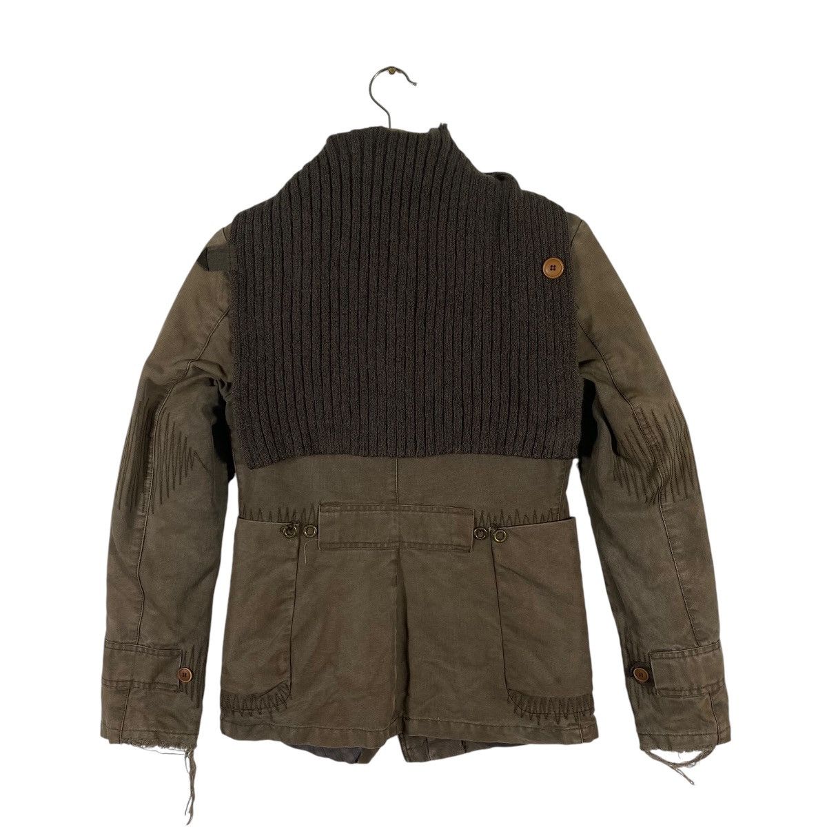Other Vintage Corpo Nove Italy Hoodie Asymmetric Biker Jacket Size US S / EU 44-46 / 1 - 9 Thumbnail