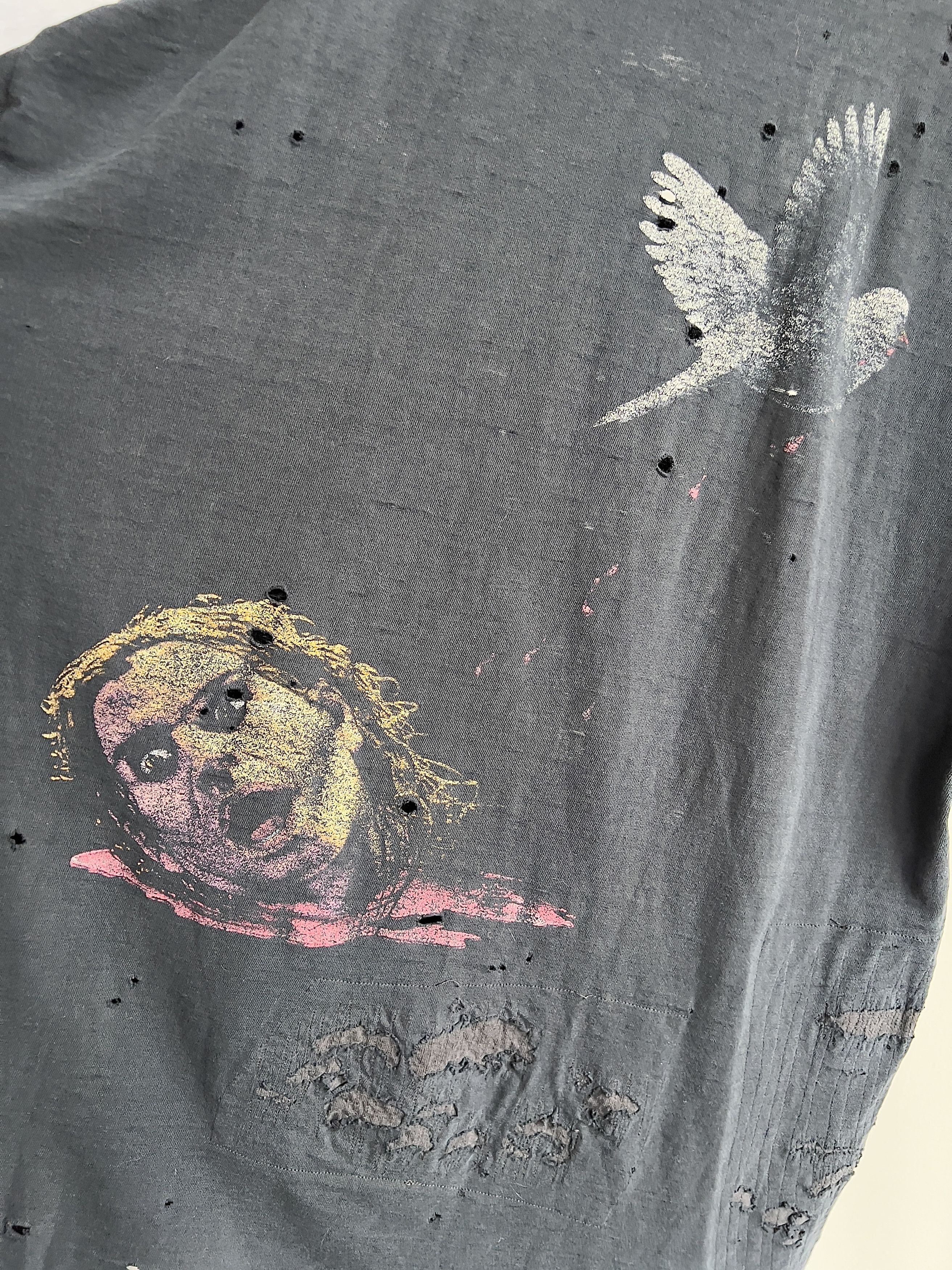 Band Tees Vintage Perfectly Thrashed 90s Ozzy Osbourne Revenge Tee Size US XL / EU 56 / 4 - 4 Thumbnail