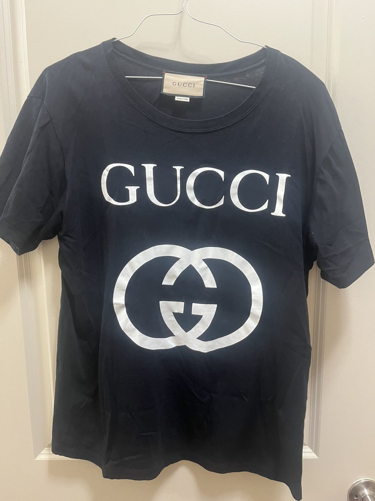 Gucci Black and White Logo Shirt