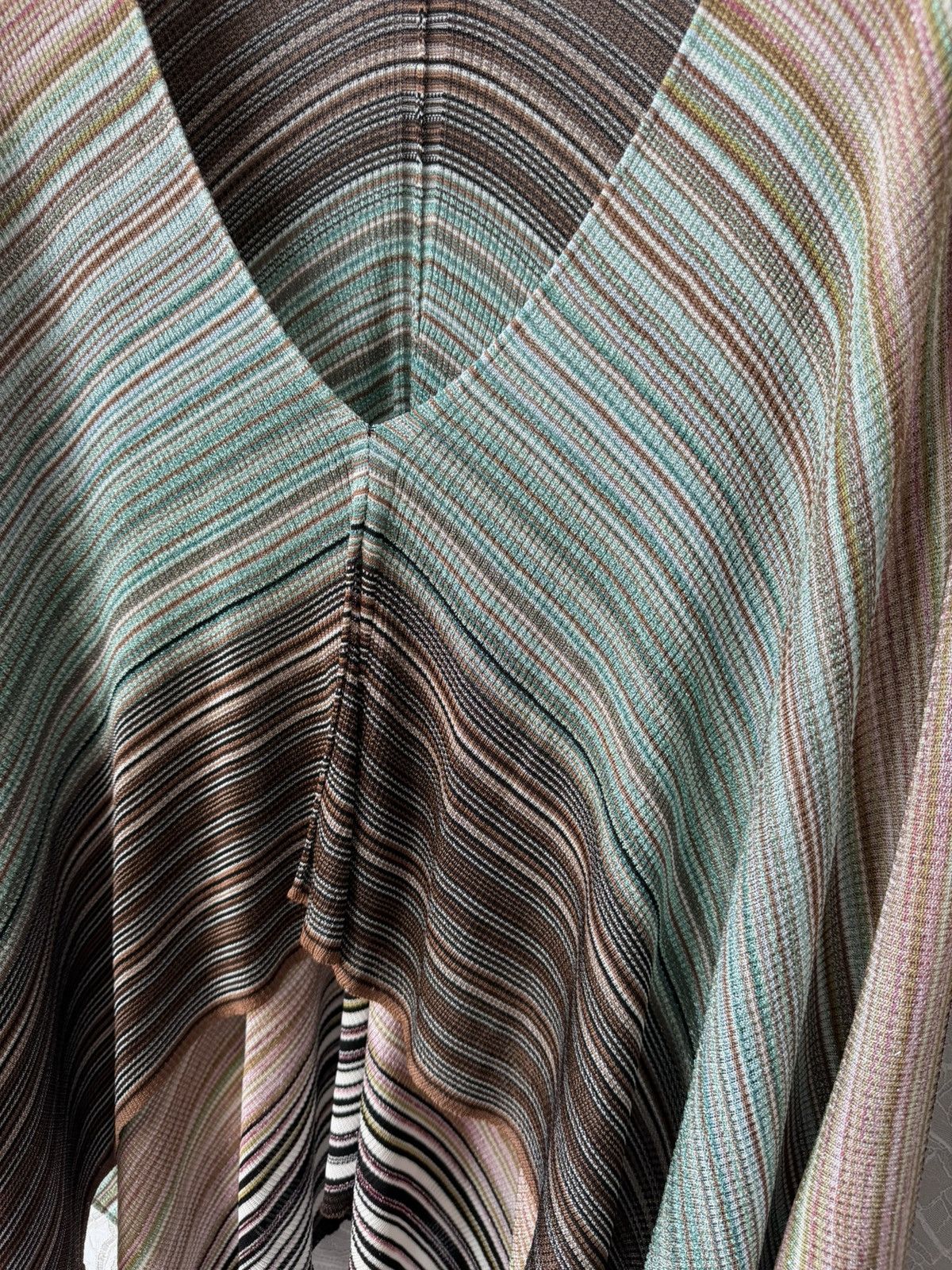 Missoni Missoni Striped Metallic Poncho Cape Multicolored Viscose Size ONE SIZE - 6 Thumbnail