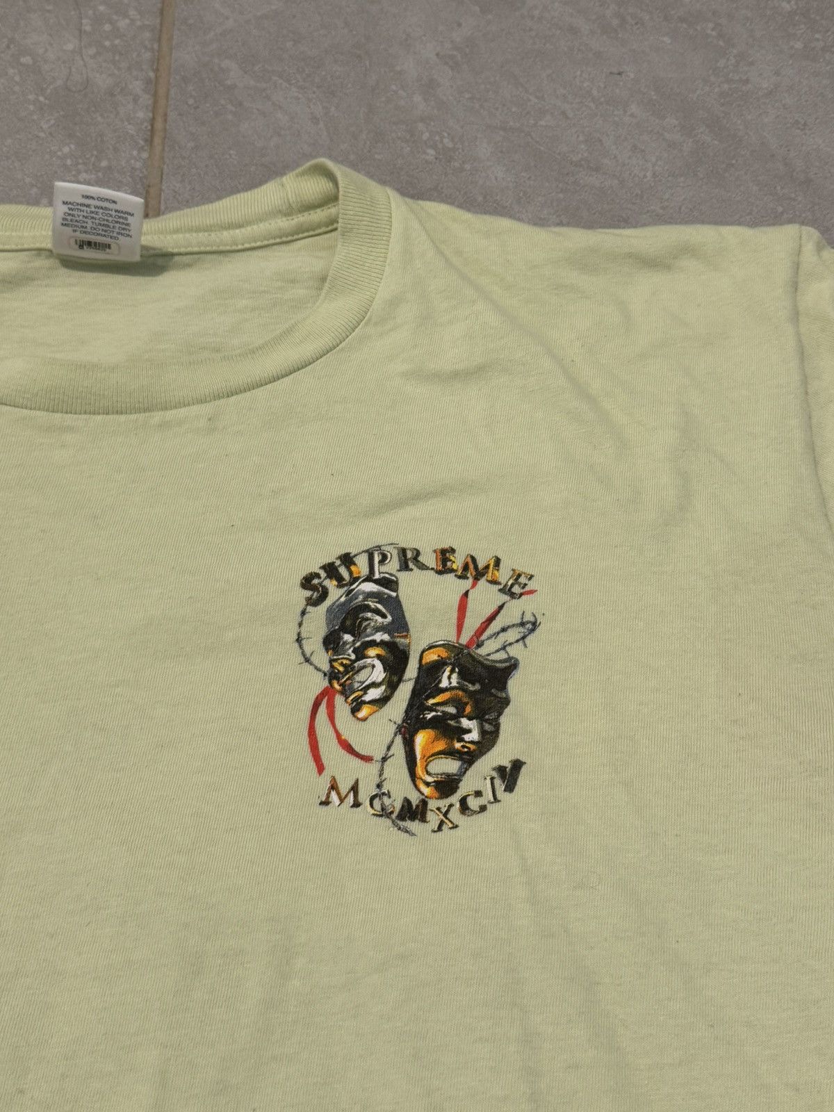 Supreme Supreme "Laugh Now Tee" Green Size US M / EU 48-50 / 2 - 2 Thumbnail