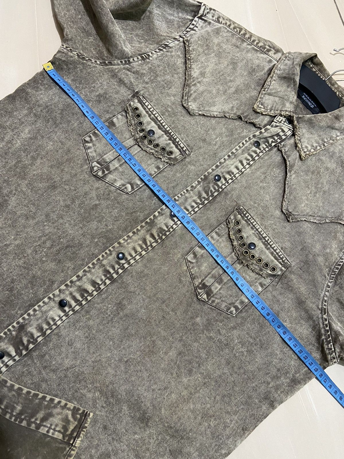 Japanese Brand Distressed strage heaven studed KMRii Style shirt Size US M / EU 48-50 / 2 - 11 Thumbnail