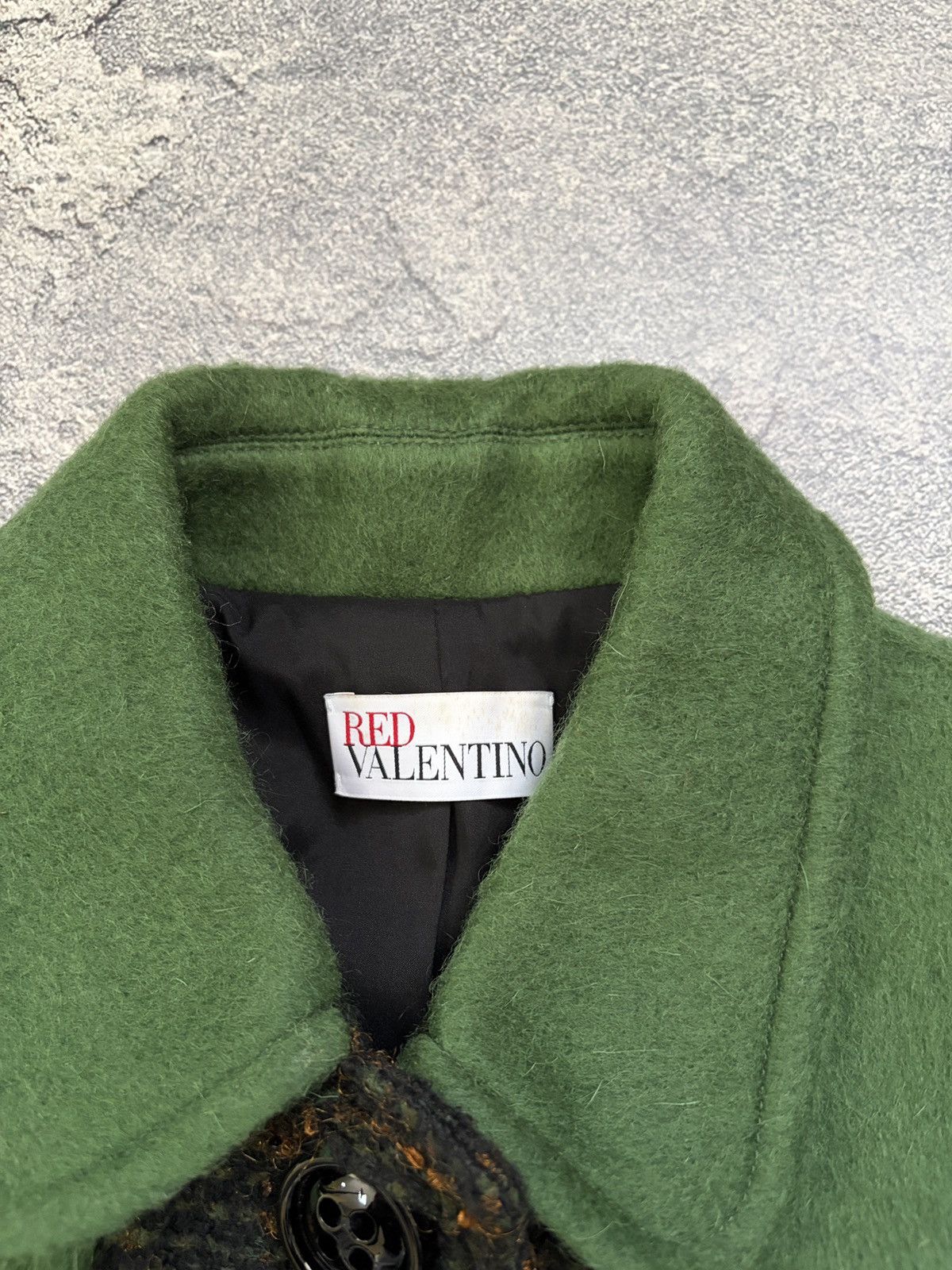 RED Valentino Red Valentino Green Tweed Cropped Jacket IT 40 Size S / US 4 / IT 40 - 3 Thumbnail