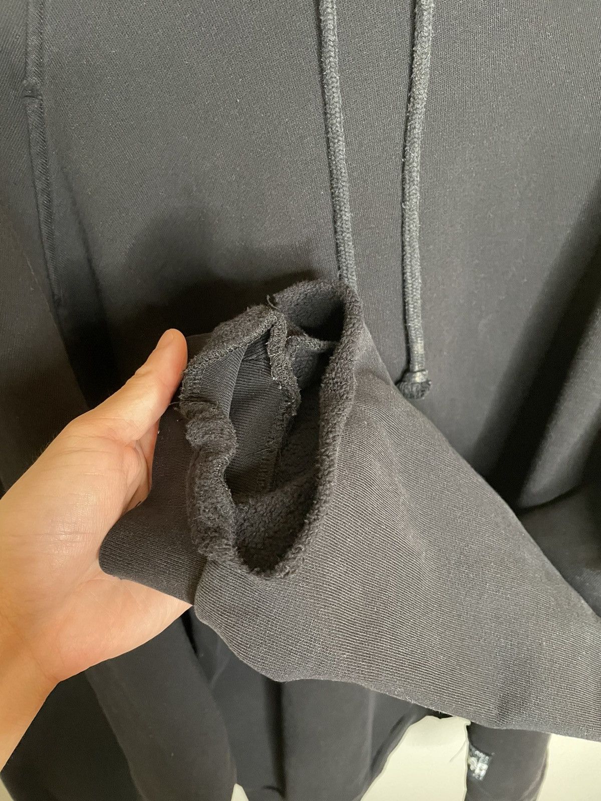 Raf Simons Solar Youth Oversized Large Pin Destroyed Hoodie